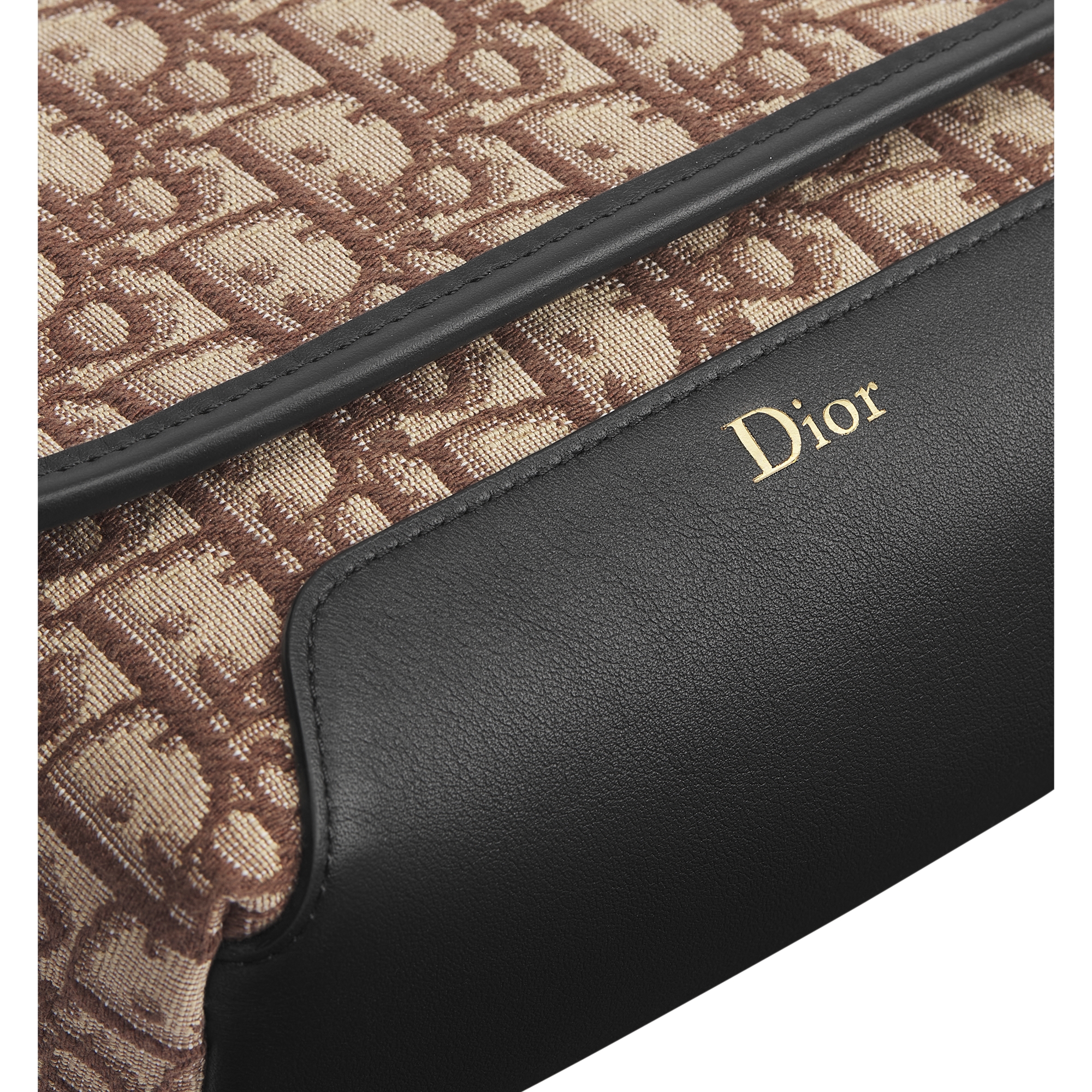 Mini Dior Jett Messenger Bag with Flap Brown Dior Oblique Jacquard E10