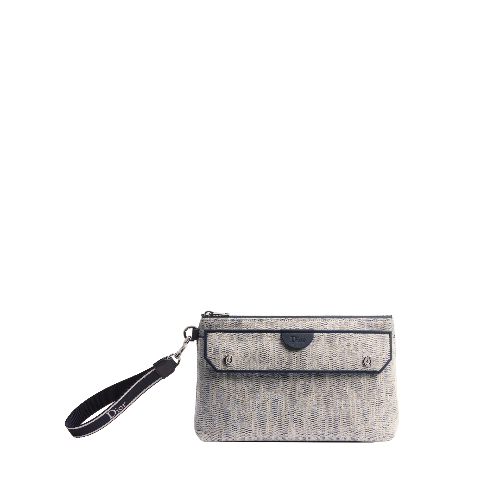 Dioriviera Pocket Dior Jett A5 Triangle Pouch Gray Dior Oblique