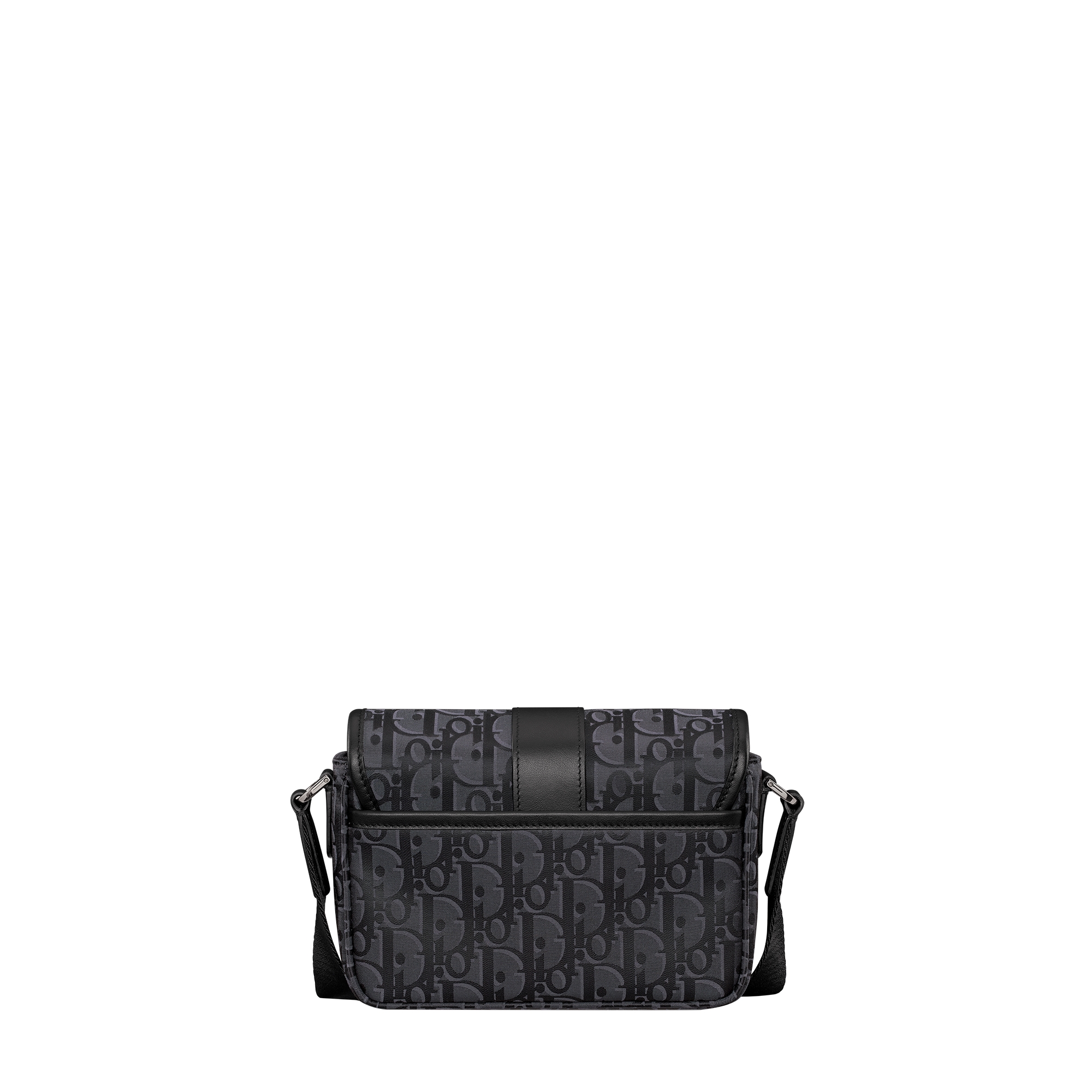 Mini Dior Trek Messenger Bag with Flap Black Dior Oblique Nylon E08