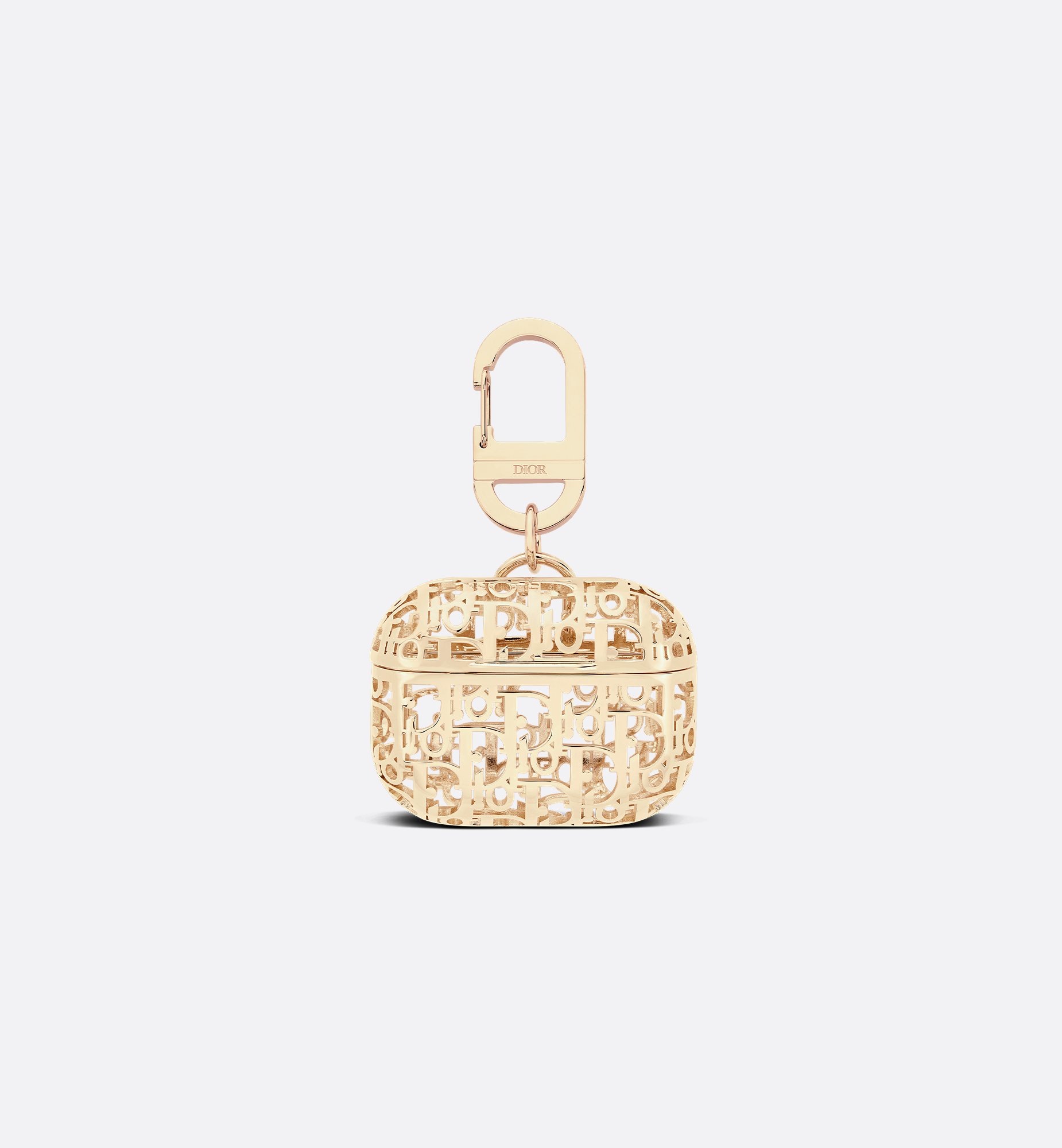 Case for AirPods Pro Gold-Finish Brass with Dior Oblique Case for AirPods Pro Gold-Finish Brass with Dior Oblique