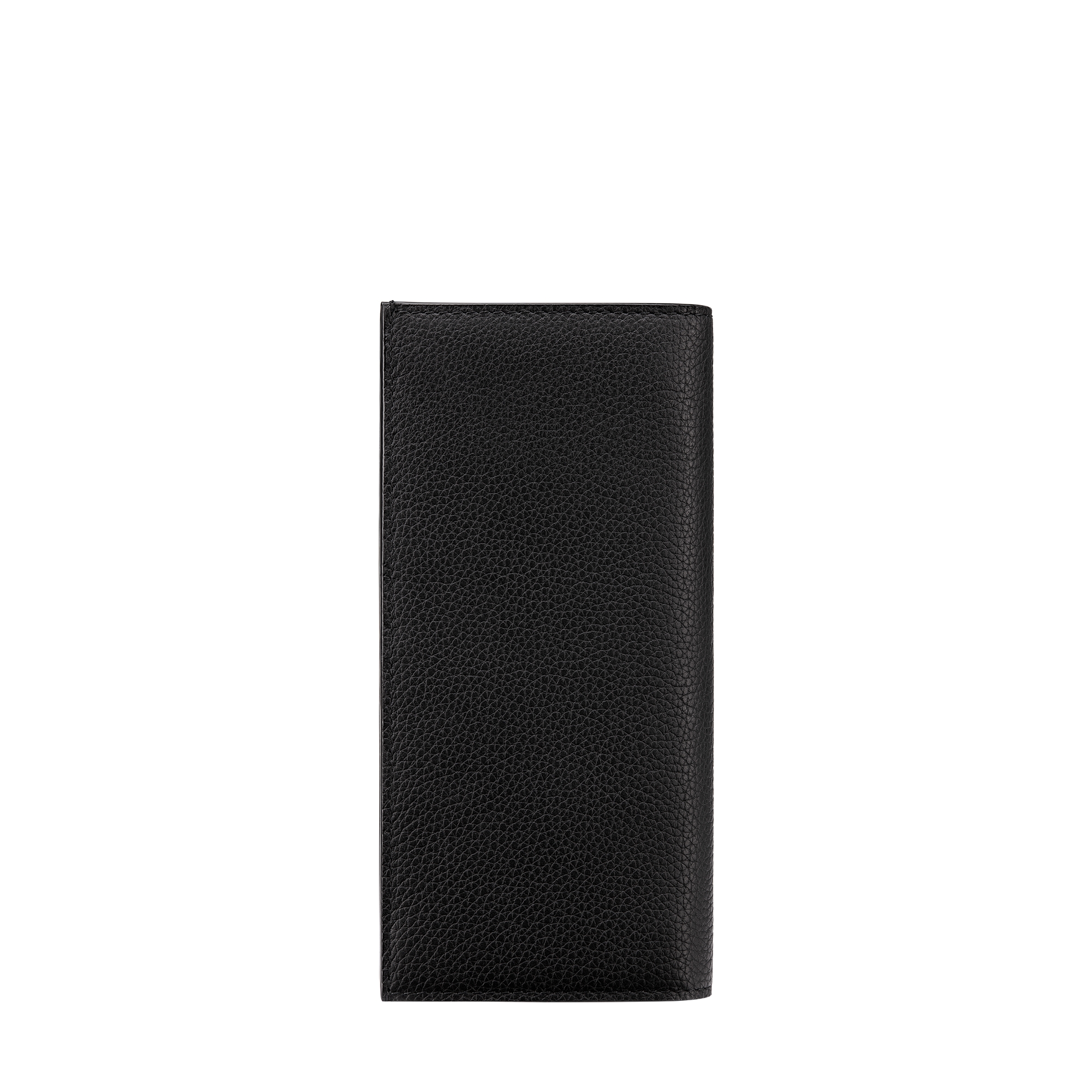 CD Icon Vertical Bifold Wallet Black Grained Calfskin E08