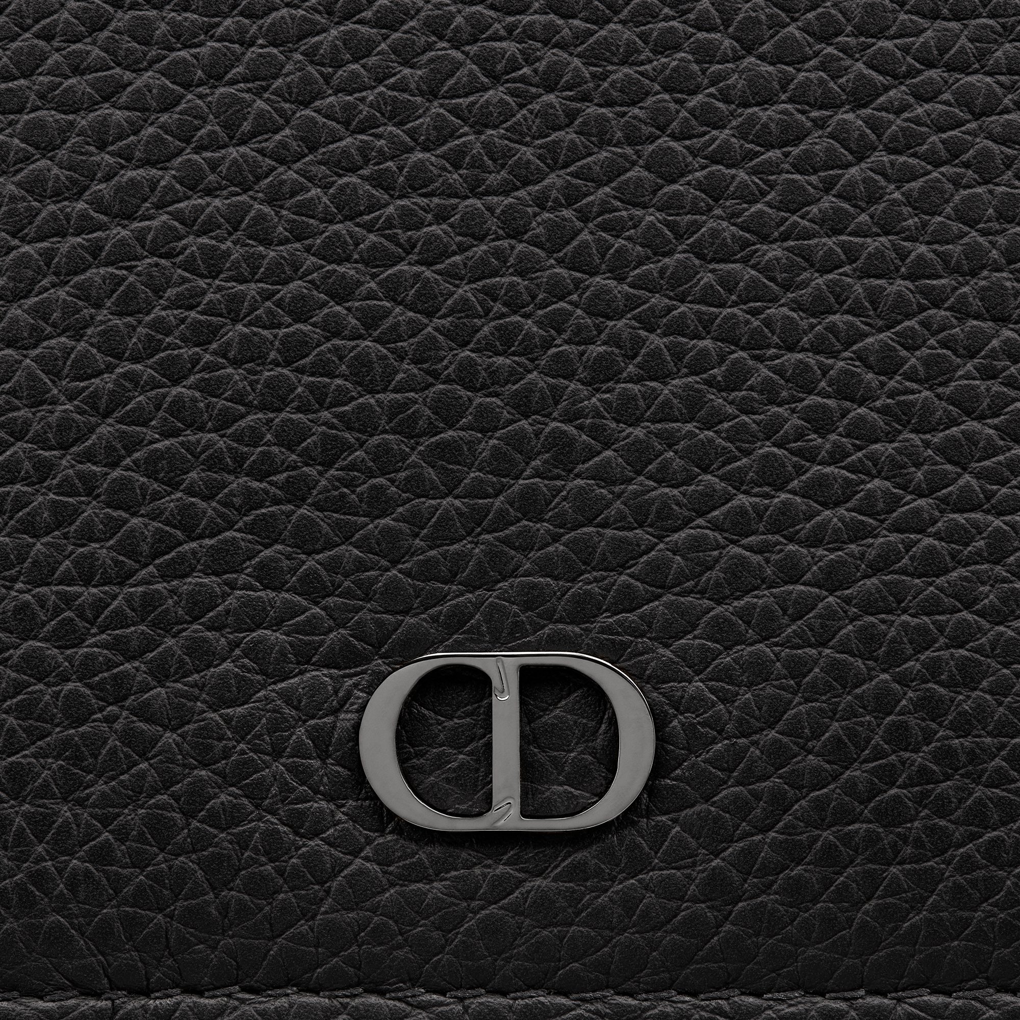 DIOR | CD Icon バーティカル 2つ折りウォレット グレインドカーフスキン