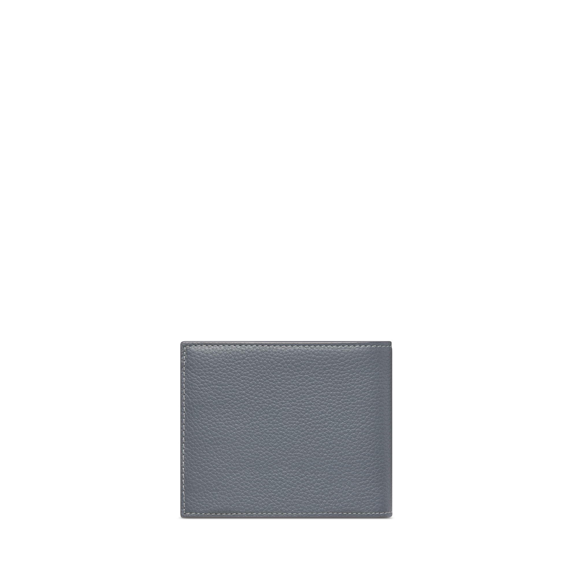 Portafoglio bifold CD Icon Pelle di vitello granulata grigio scuro E08