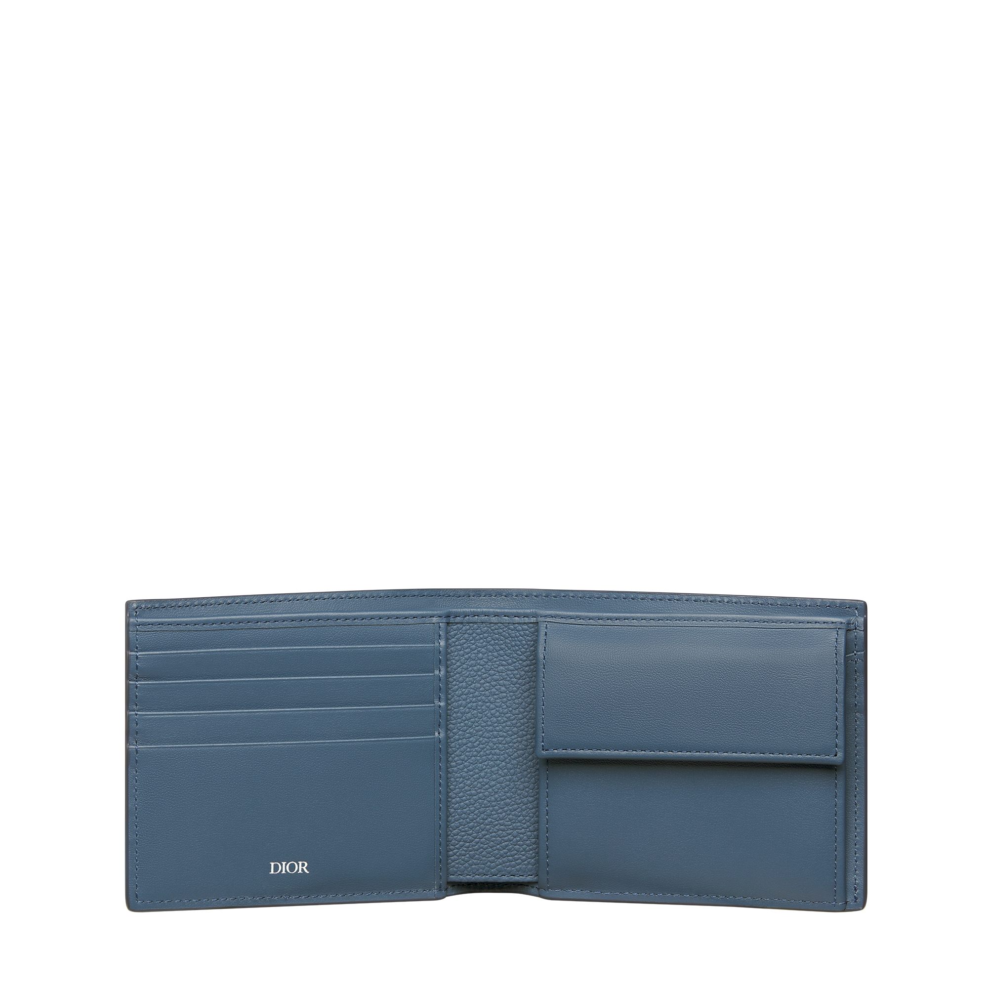 Bifold Wallet Blue-Black Gradient Dior Gravity Leather E07