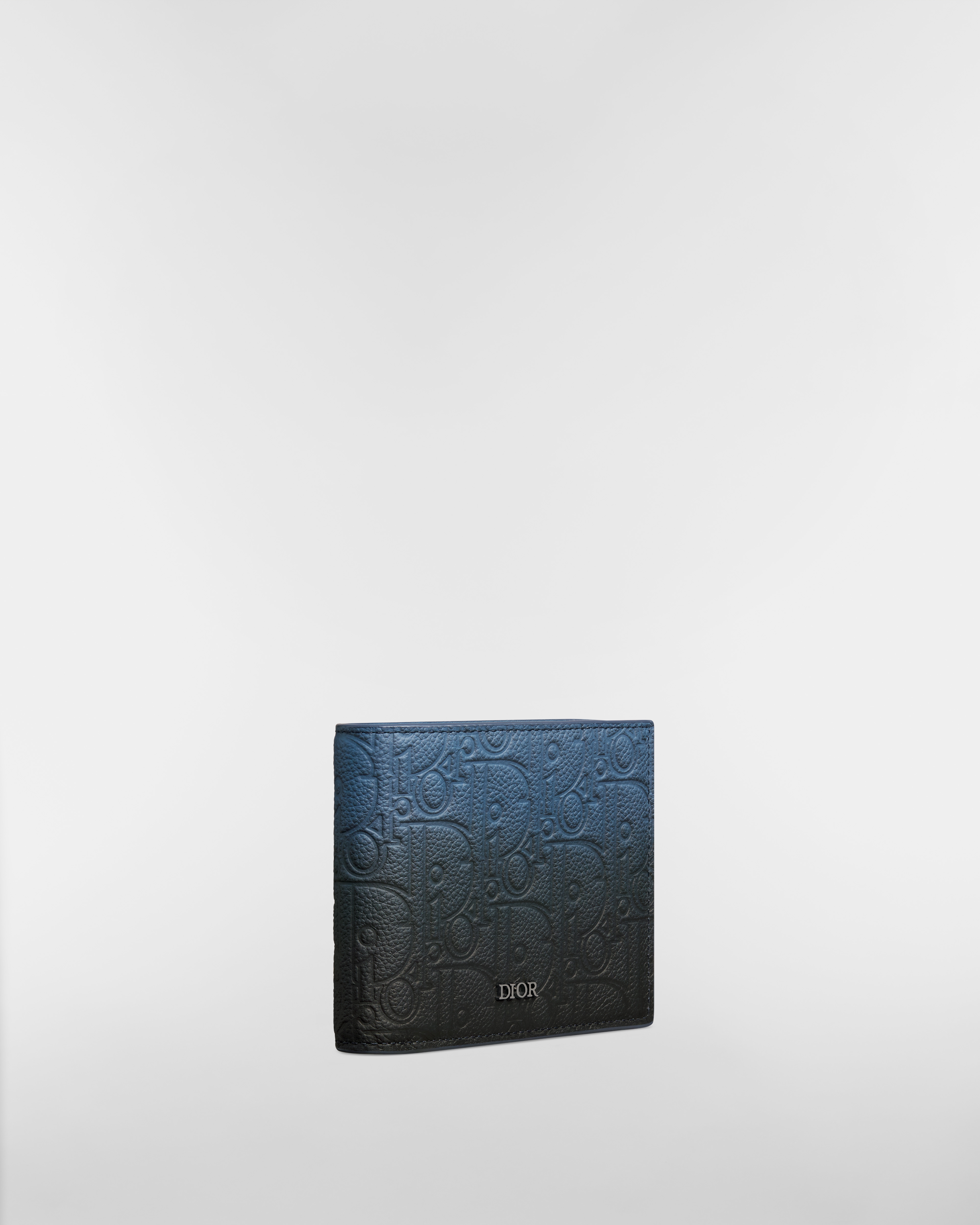 Bifold Wallet Blue-Black Gradient Dior Gravity Leather E03