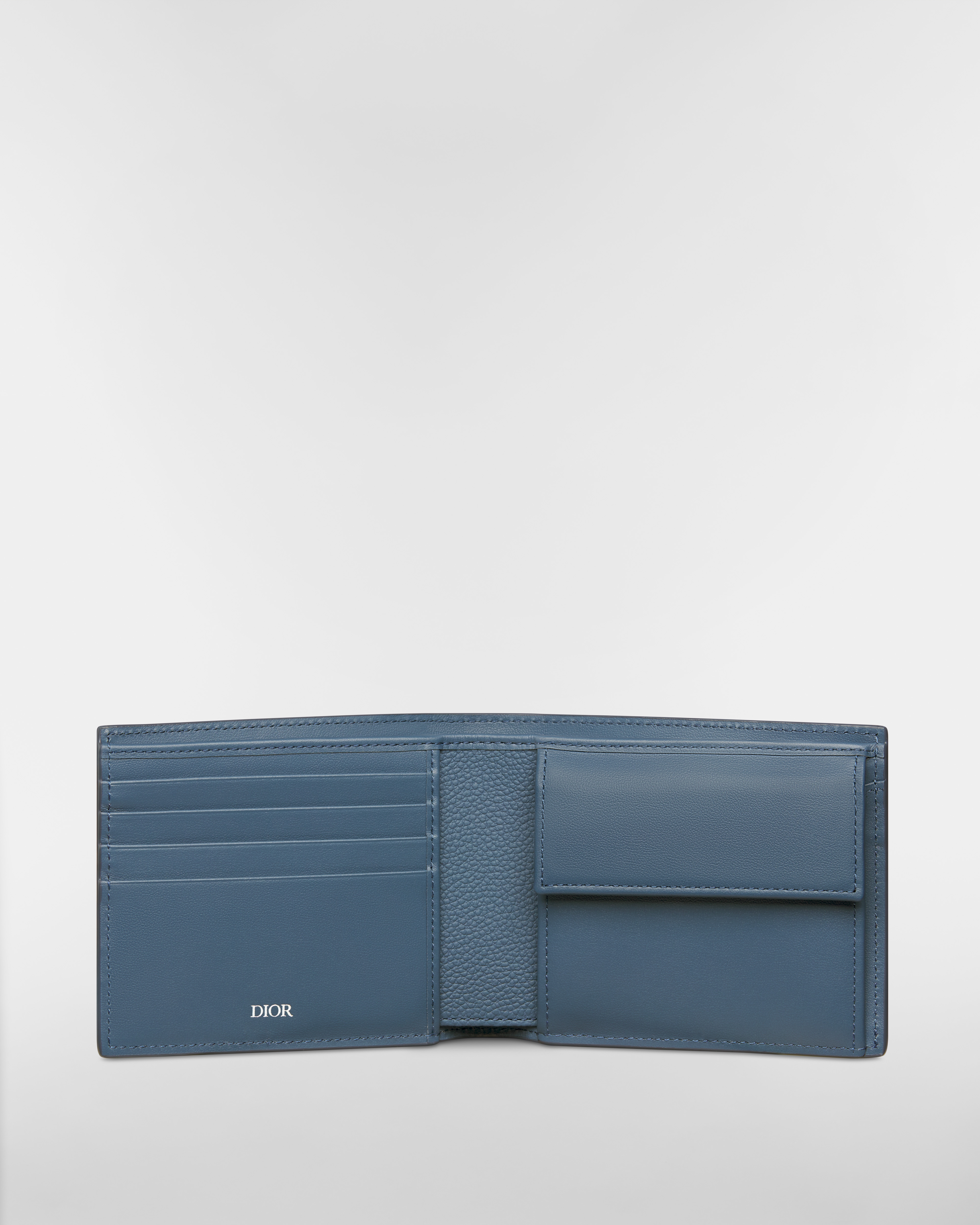 Bifold Wallet Blue-Black Gradient Dior Gravity Leather E07