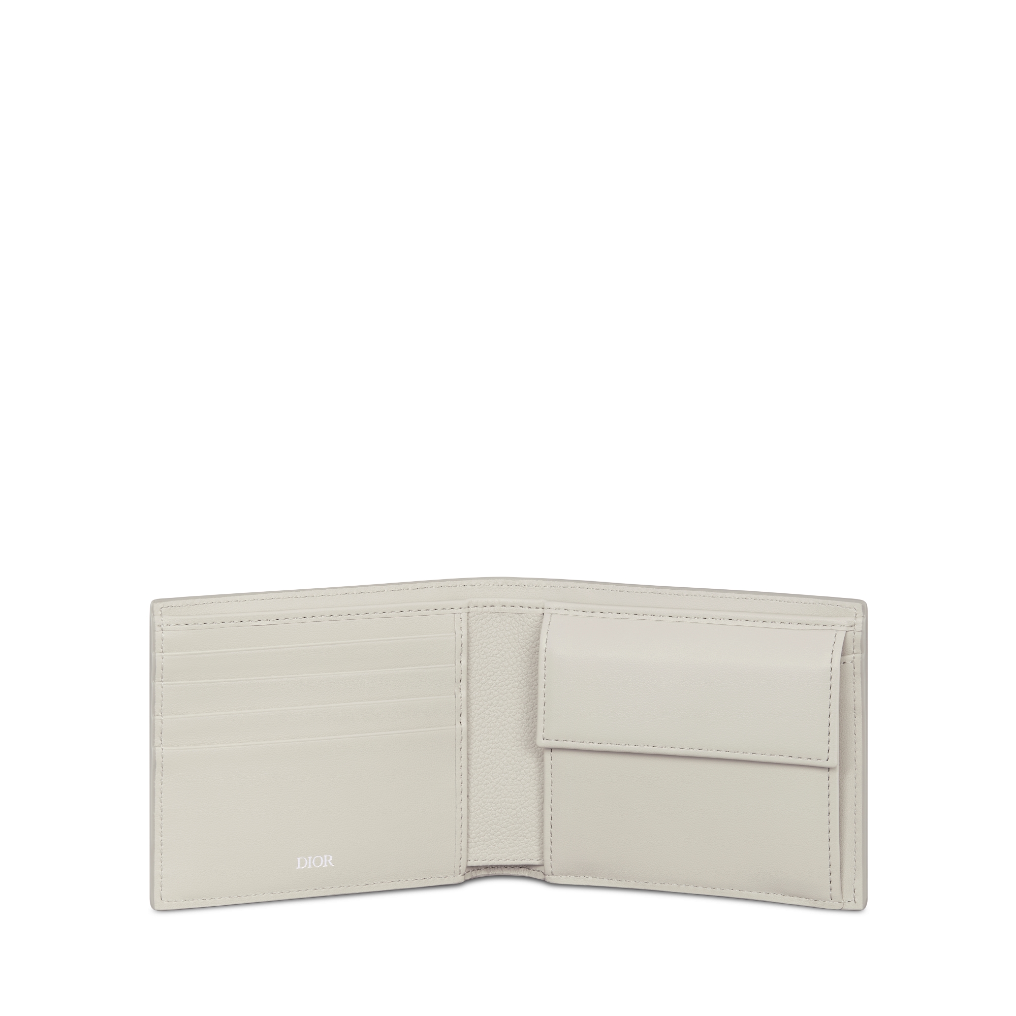 반지갑 베이지 Dior Gravity Outline 가죽 E07