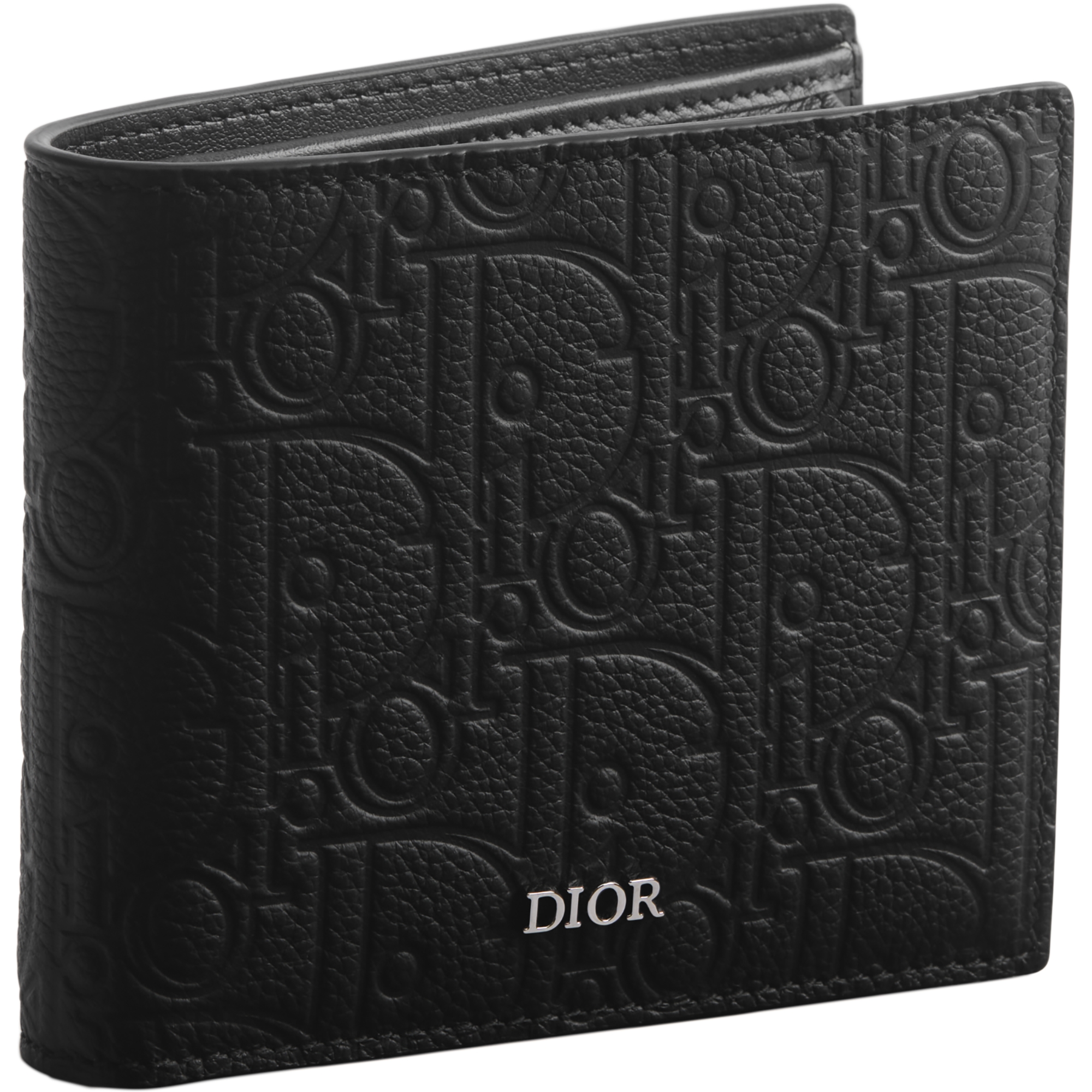 Bifold Wallet Black Dior Gravity Leather E03