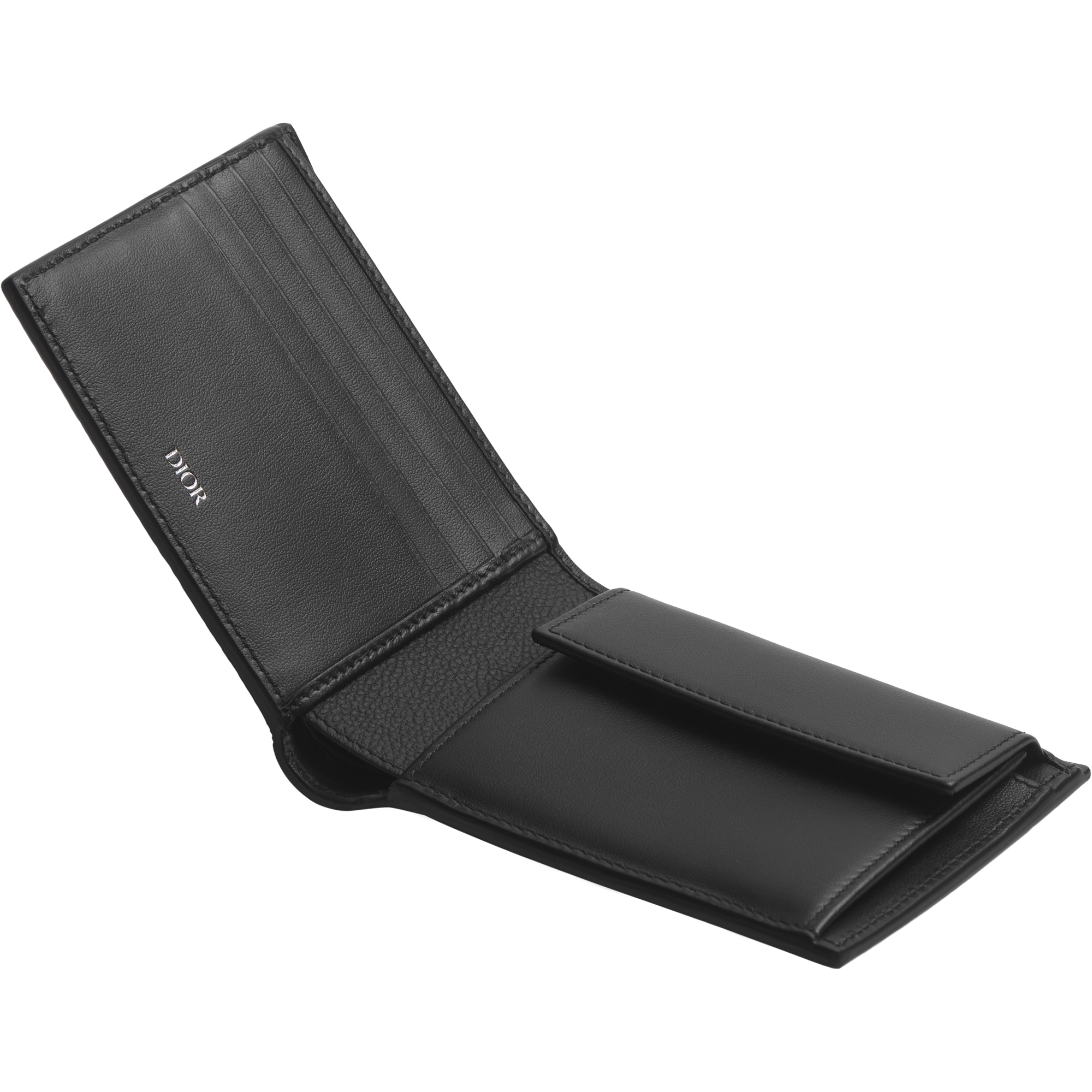 Bifold Wallet Black Dior Gravity Leather E06