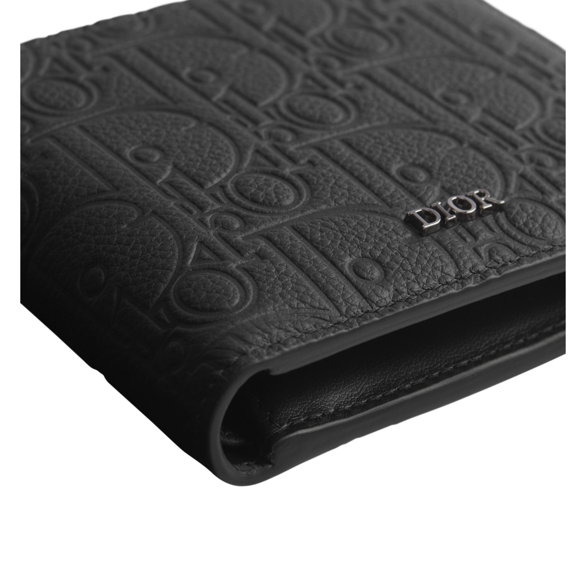 Bifold Wallet Black Dior Gravity Leather E09
