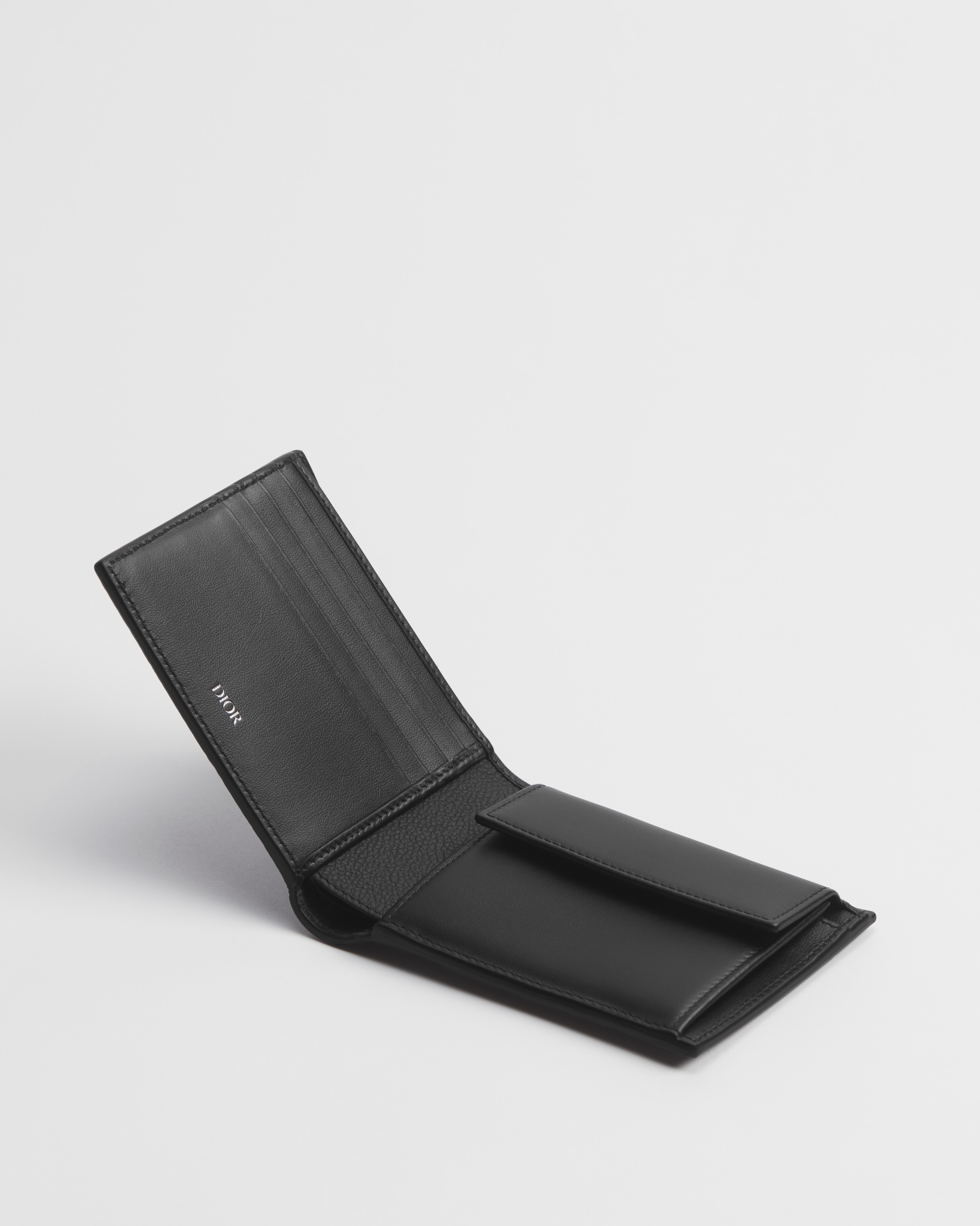 Bifold Wallet Black Dior Gravity Leather E06