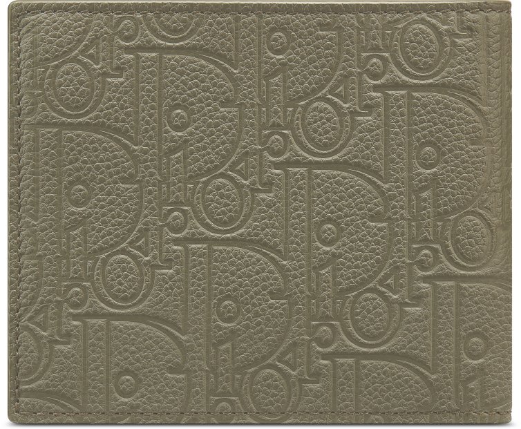 Bifold Wallet Khaki Dior Gravity Leather | DIOR