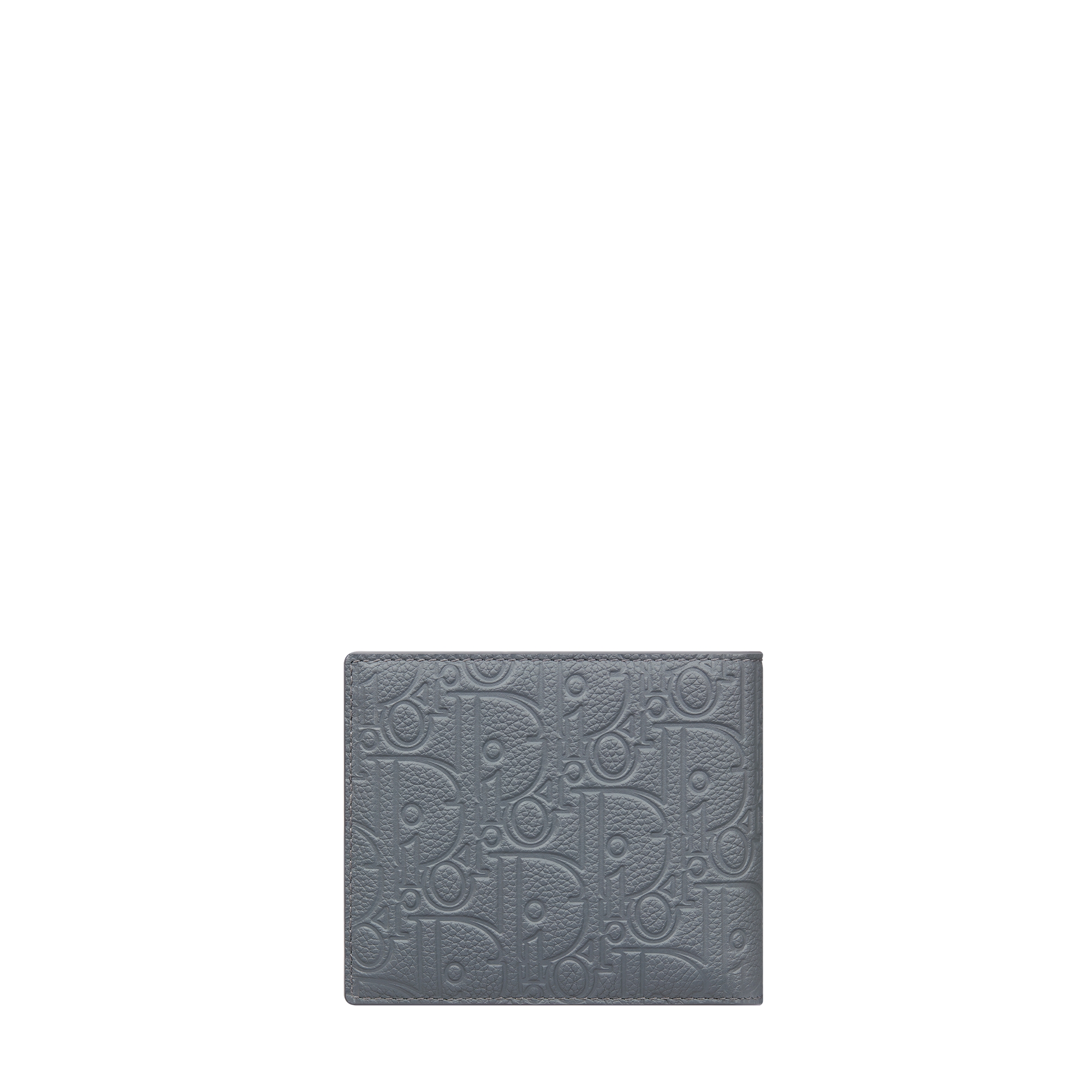 Bifold Wallet Deep Gray Dior Gravity Leather E08