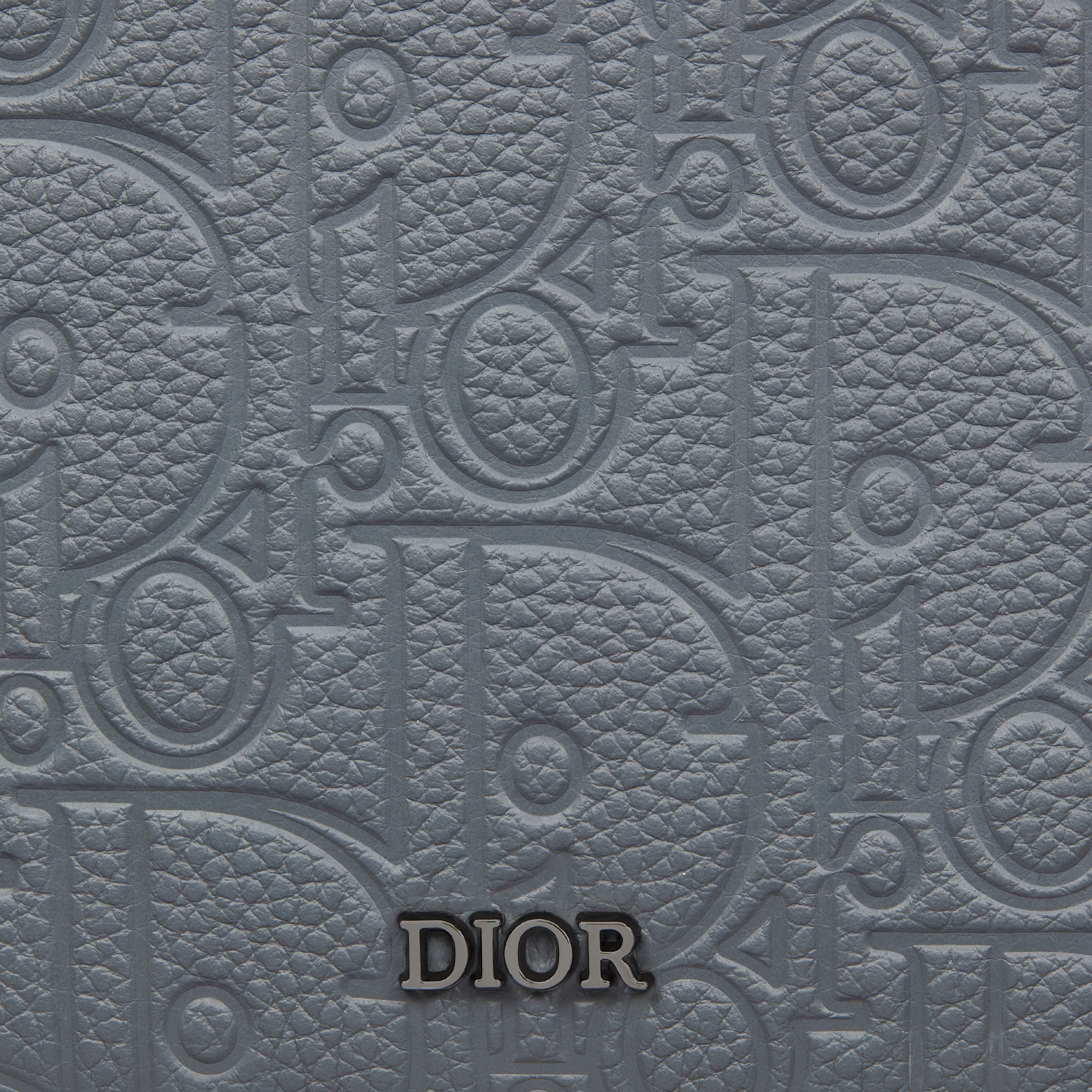 Bifold Wallet Deep Gray Dior Gravity Leather E09