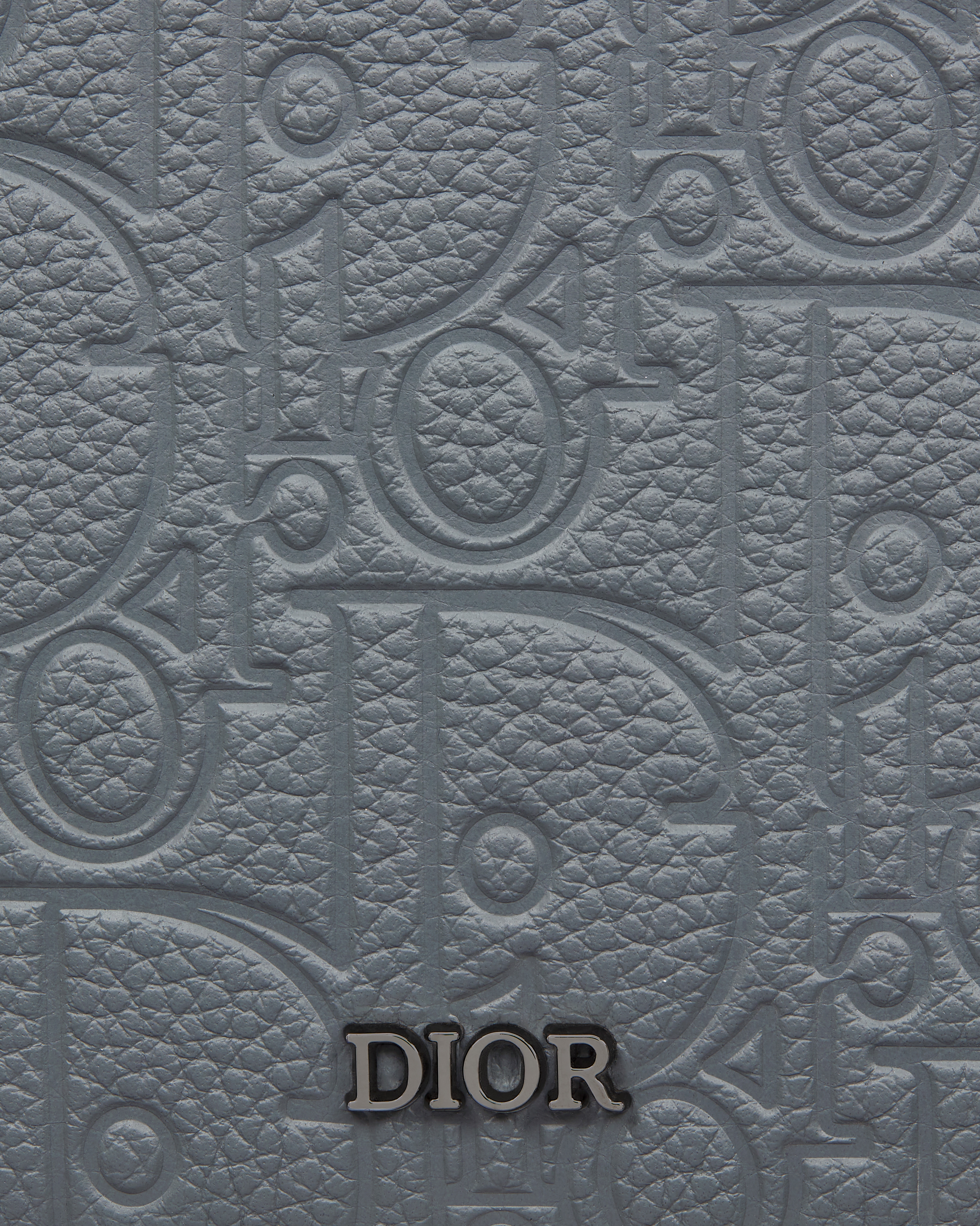 Portafoglio bifold Pelle Dior Gravity grigio scuro E09