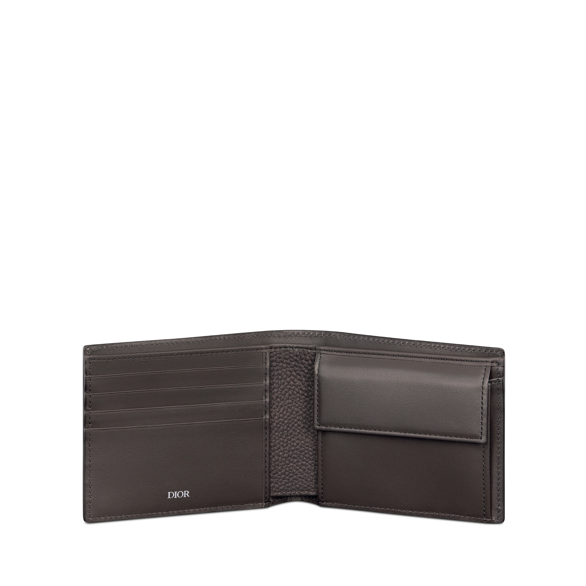 Portefeuille à deux volets Cuir Dior Gravity Vintage marron E07