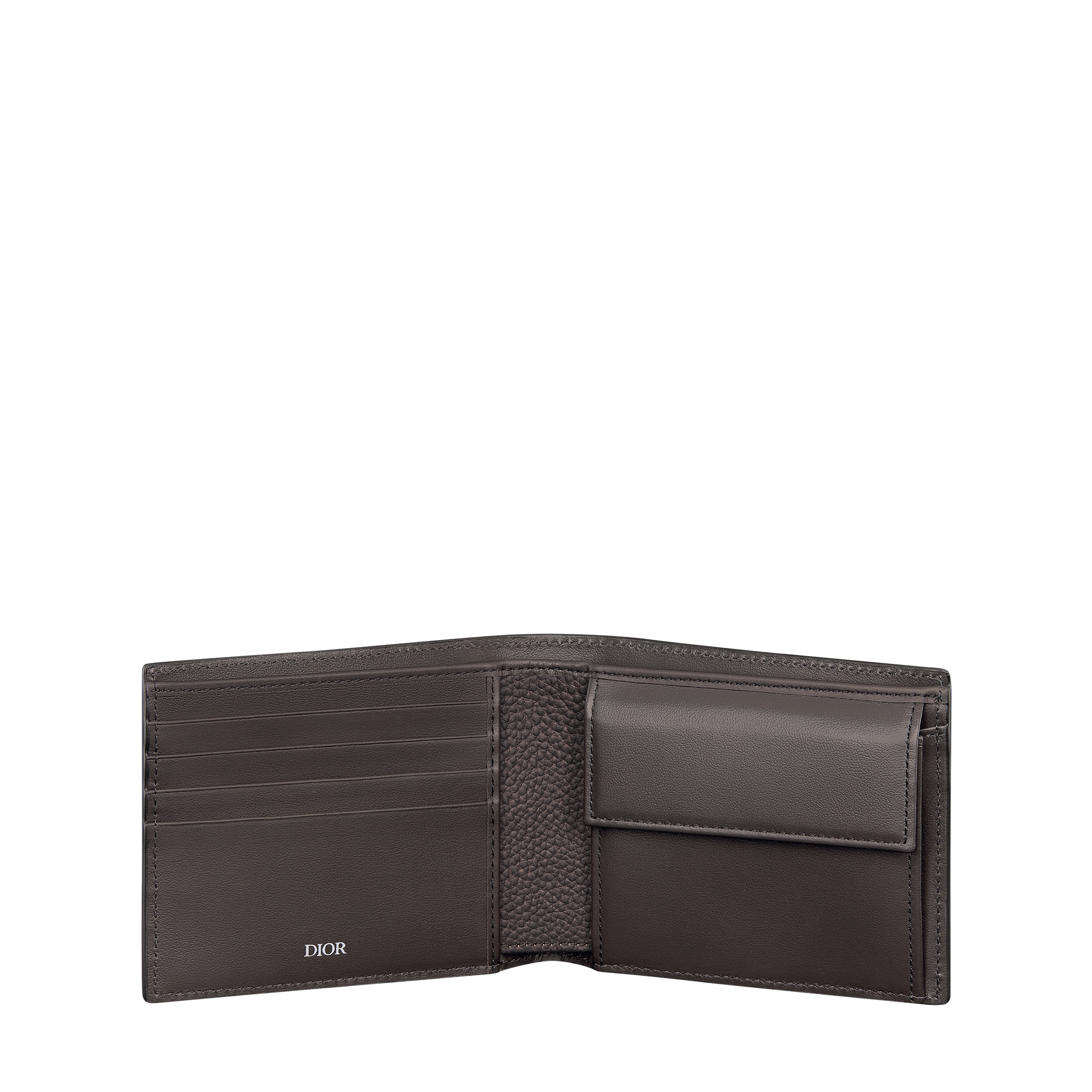 Bifold Wallet Brown Dior Gravity Vintage Leather E07