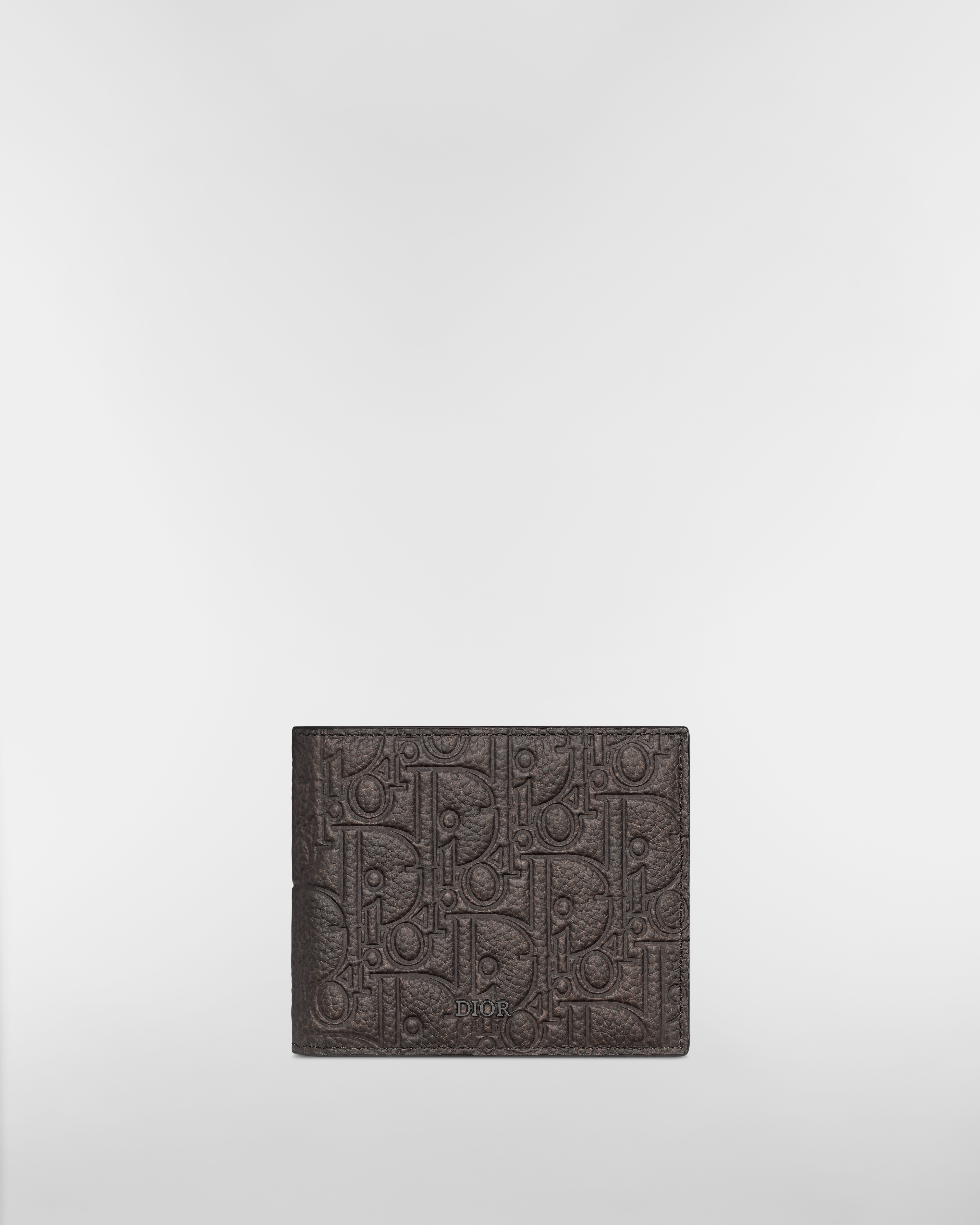 Bifold Wallet Brown Dior Gravity Vintage Leather E01