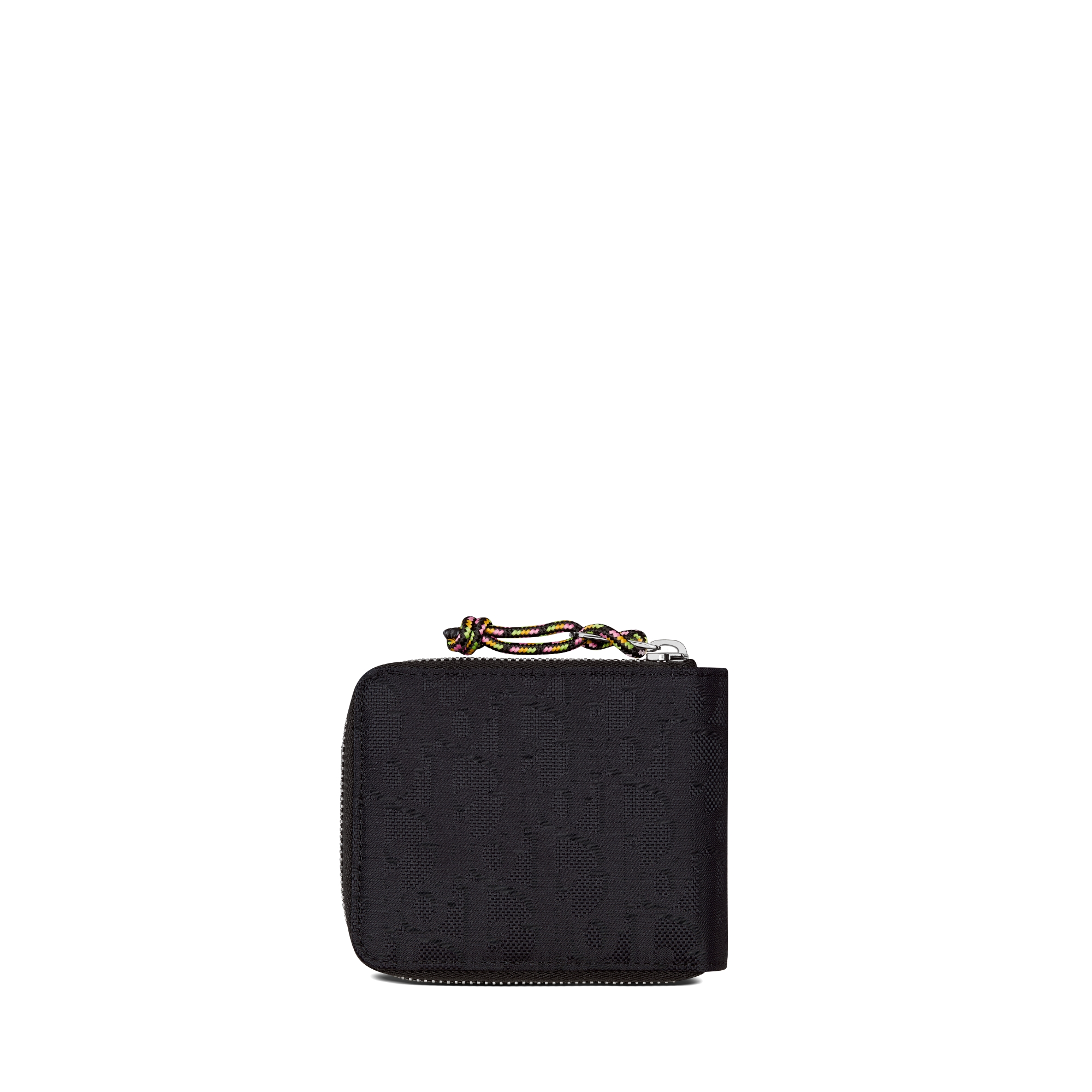 DIOR AND LEWIS HAMILTON Zipped Wallet Black Dior Oblique Nylon E08