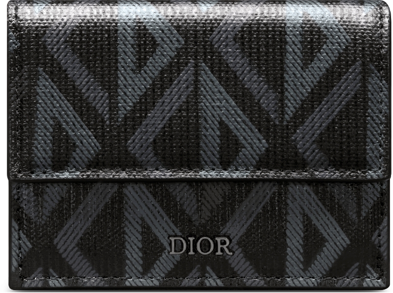 DIOR | 【日本限定】3つ折りウォレット CD Diamond コーティング コットンキャンバス