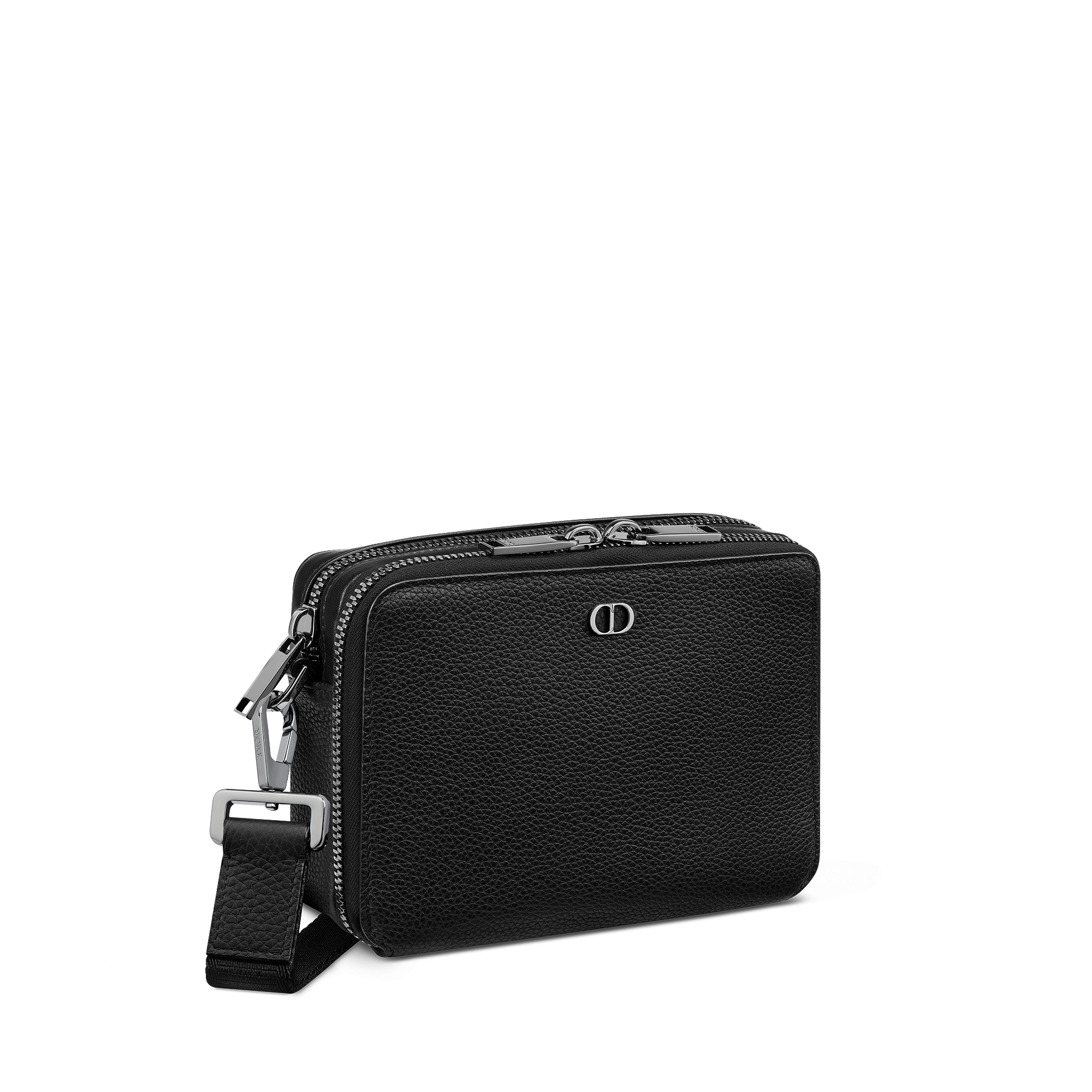 DIOR | CD Icon ストラップ付き ジップポーチ グレインドカーフ