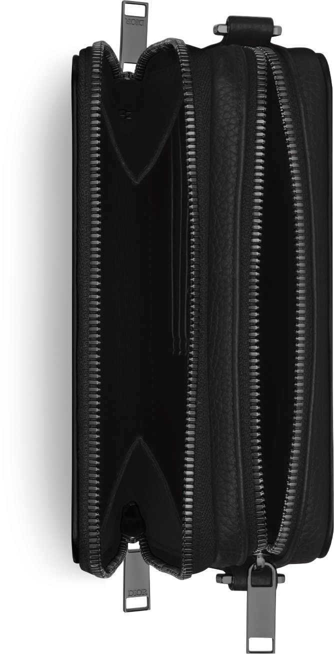 디올 스트랩이 달린 CD 아이콘 지퍼 파우치 2ESBC119CDI_H00N