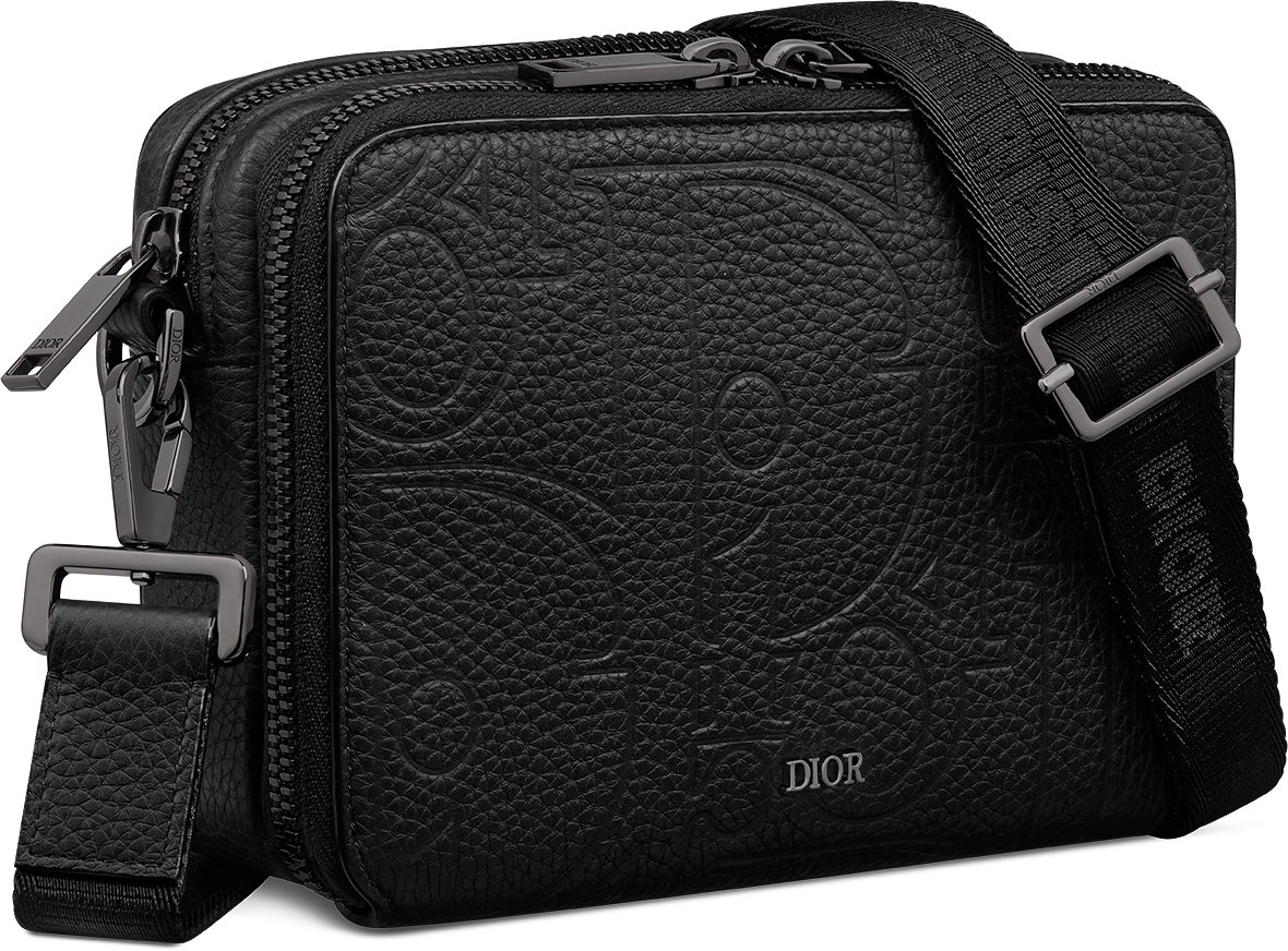 Zipped Pouch with Strap Three quarter closed view