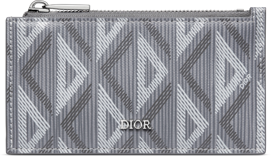 DIOR | ジップ カードホルダー CD Diamond コーティング コットンキャンバス