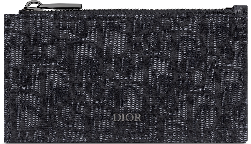 DIOR | ジップ カードホルダー ディオール オブリーク ジャカード & グレインドカーフスキン