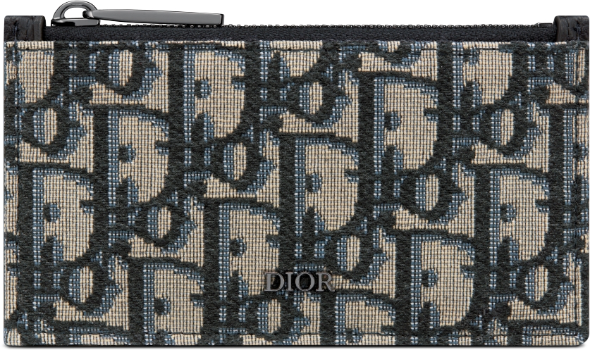 DIOR | ジップ カードホルダー ディオール オブリーク ジャカード & グレインドカーフスキン