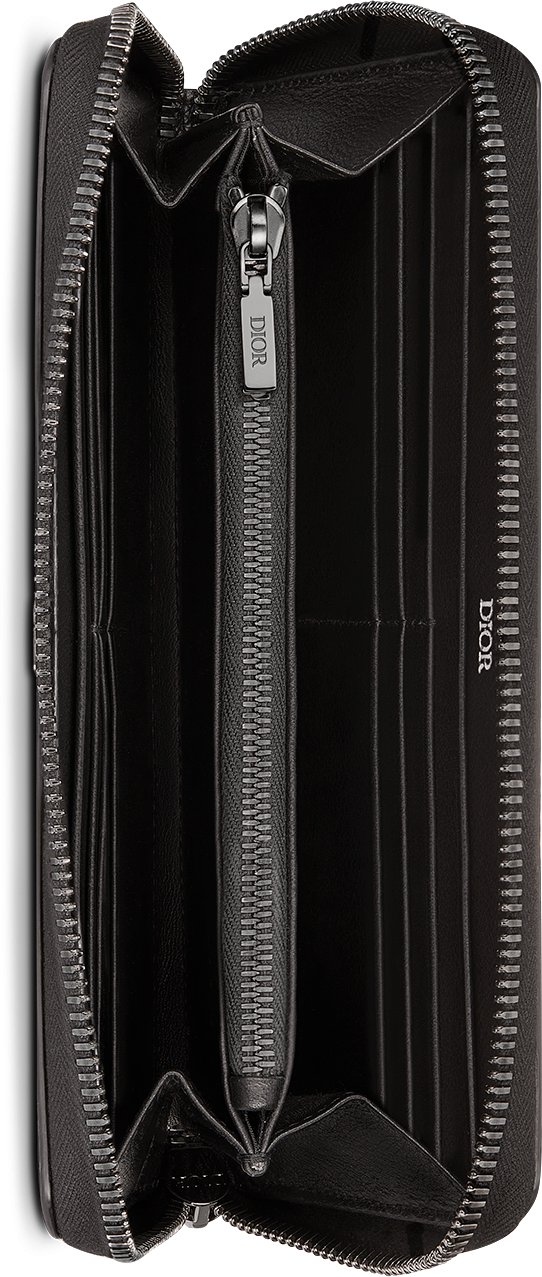 디올 CD 아이콘 지퍼 장지갑 2ESBC252CDI_H00N