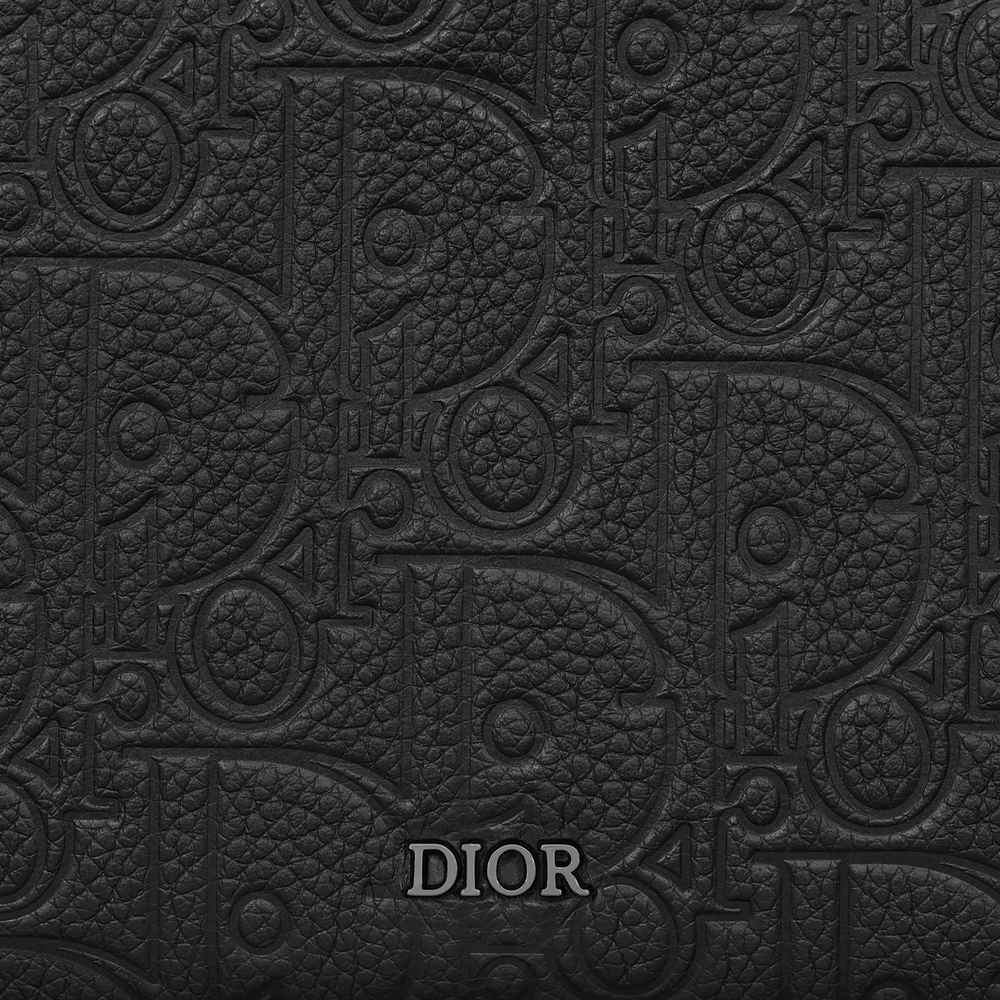 Langes Portemonnaie mit Reißverschluss Dior Gravity Leder in Schwarz E09