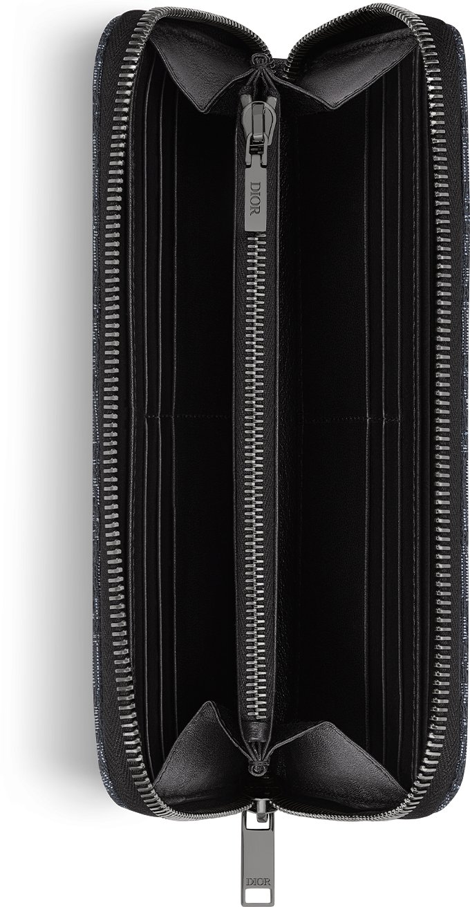 Zipped Long Wallet Top shot view