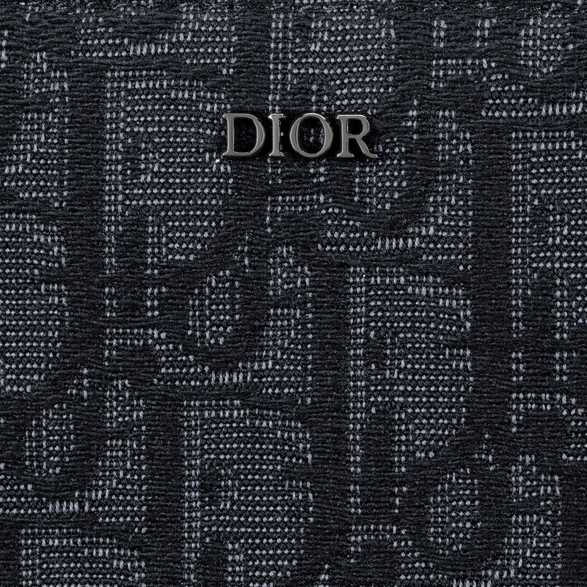 Zipped Long Wallet Black Dior Oblique Jacquard E09