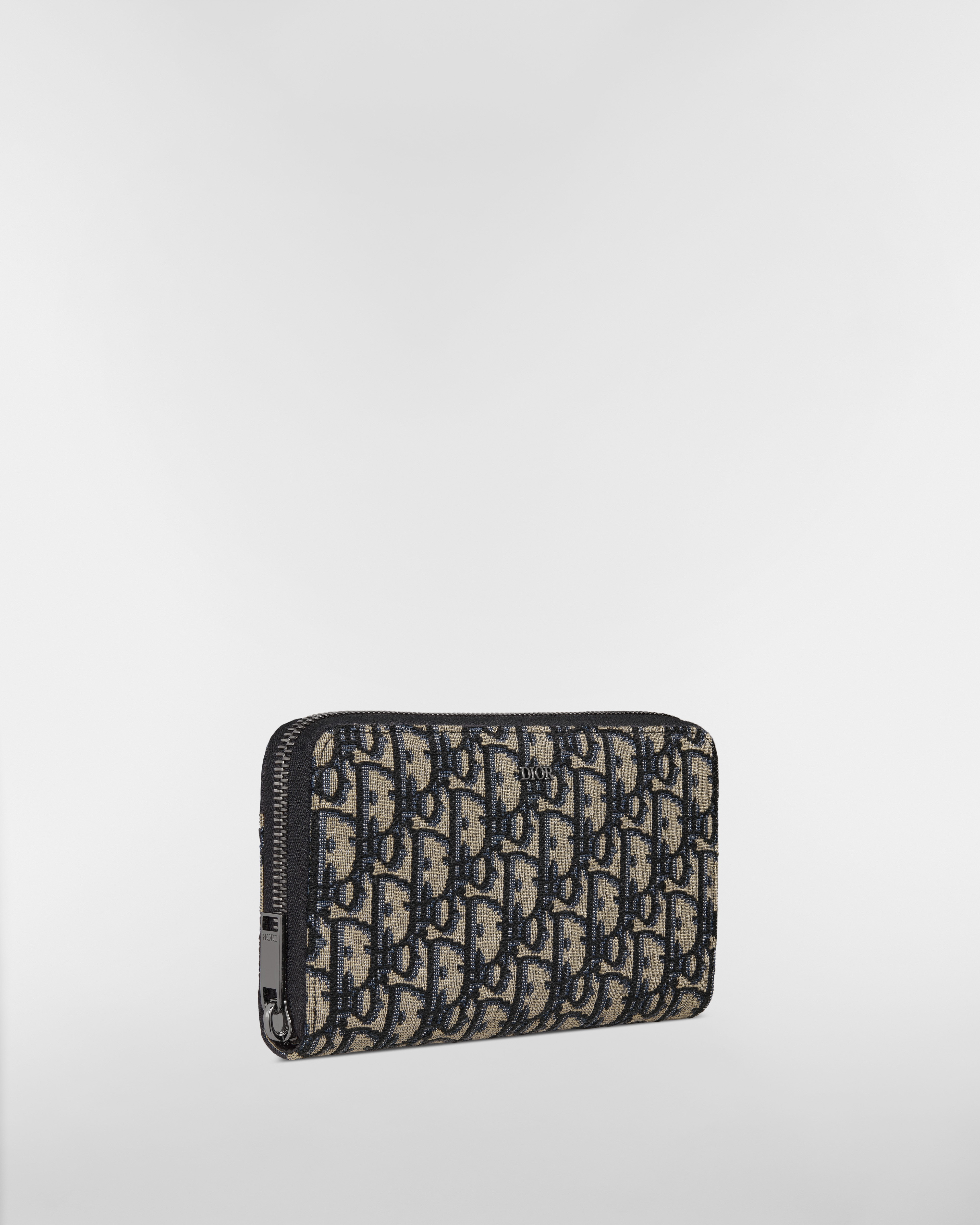 ロングジップウォレット ディオール オブリーク ジャカード E03