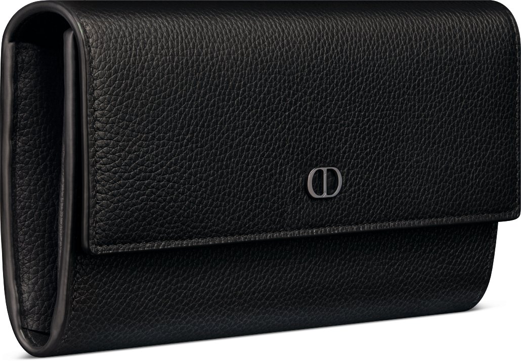 DIOR | CD Icon ロング フラップウォレット グレインドカーフスキン