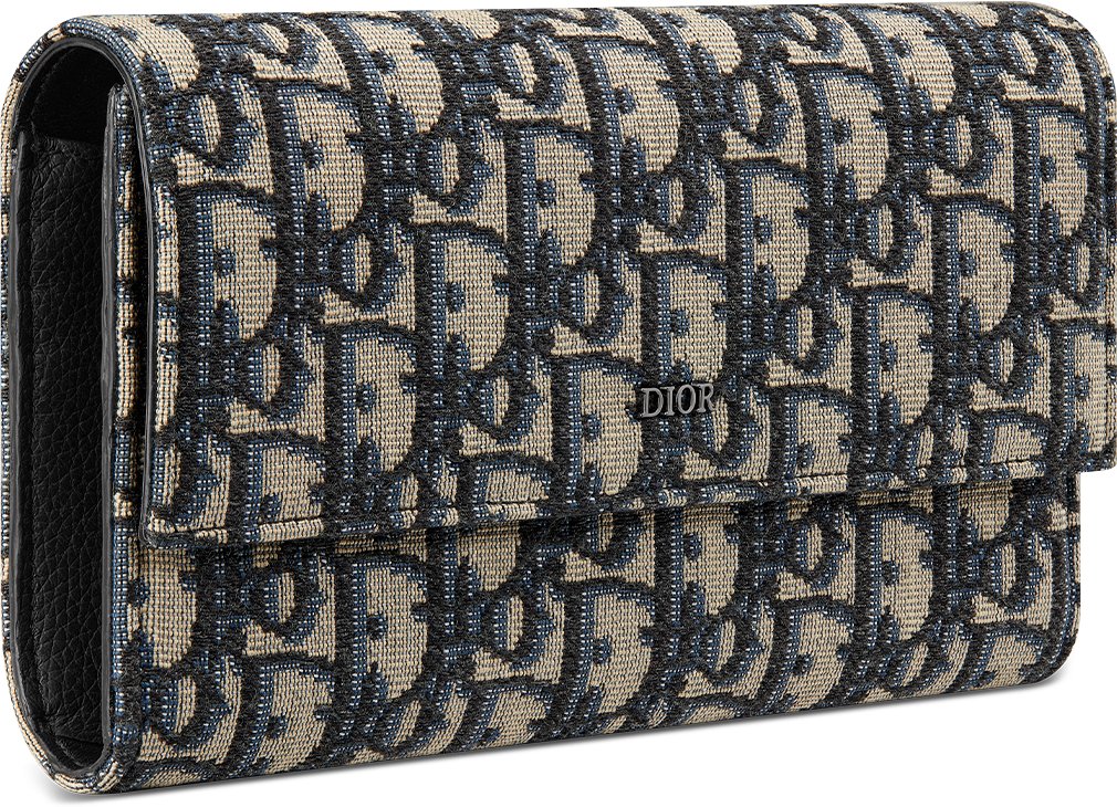 Long Flap Wallet Three quarter closed view