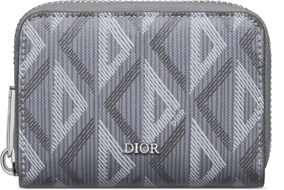 DIOR | ジップコインケース CD Diamond コーティング コットンキャンバス