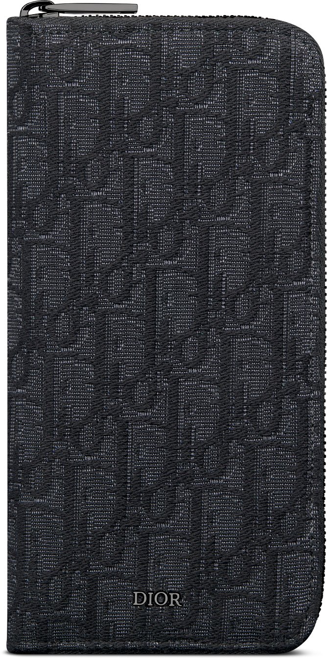 디올 세로형 긴 지퍼 지갑 2ESBC317YSE_H03E