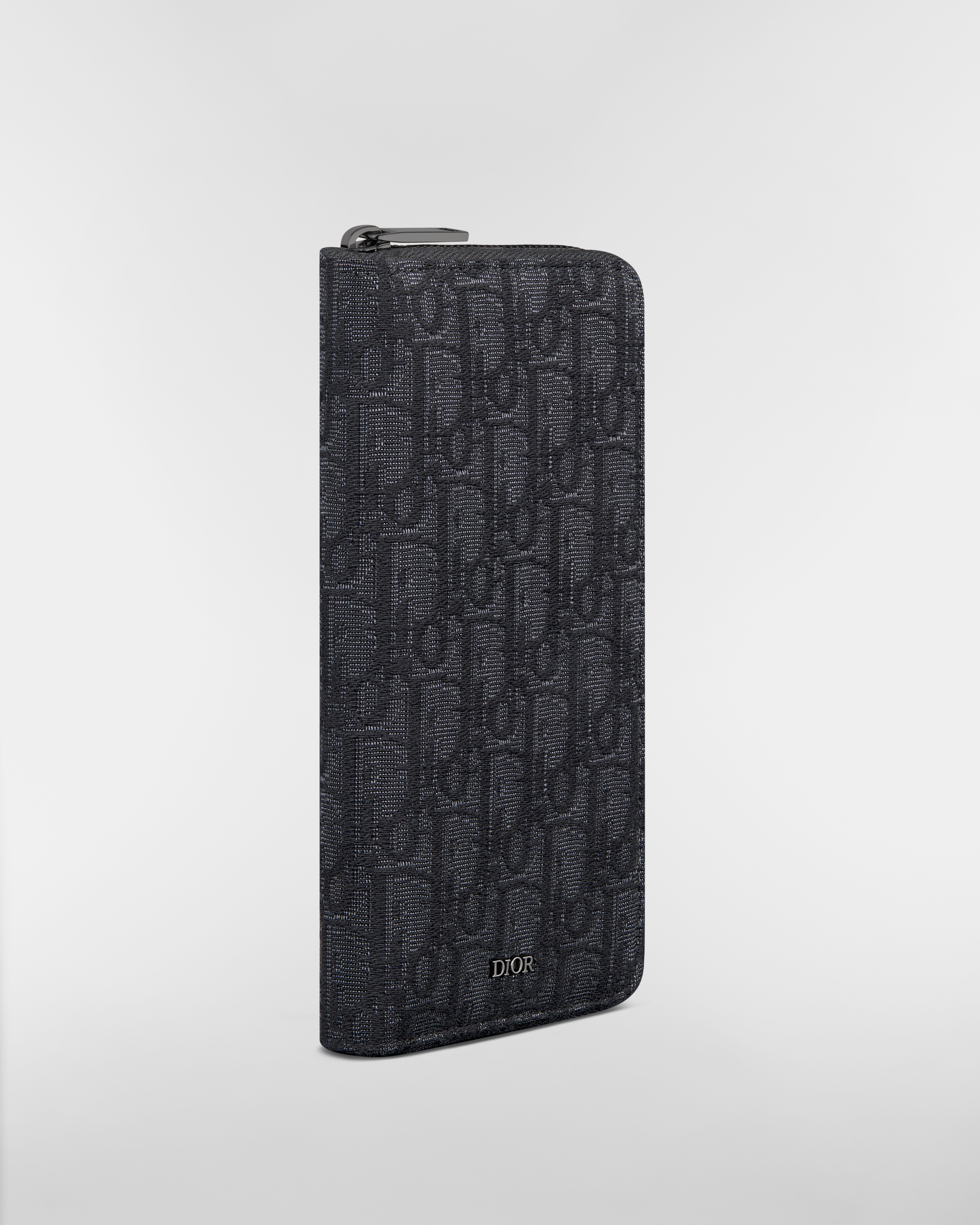 バーティカル ロング ジップウォレット ディオール オブリーク ジャカード E03