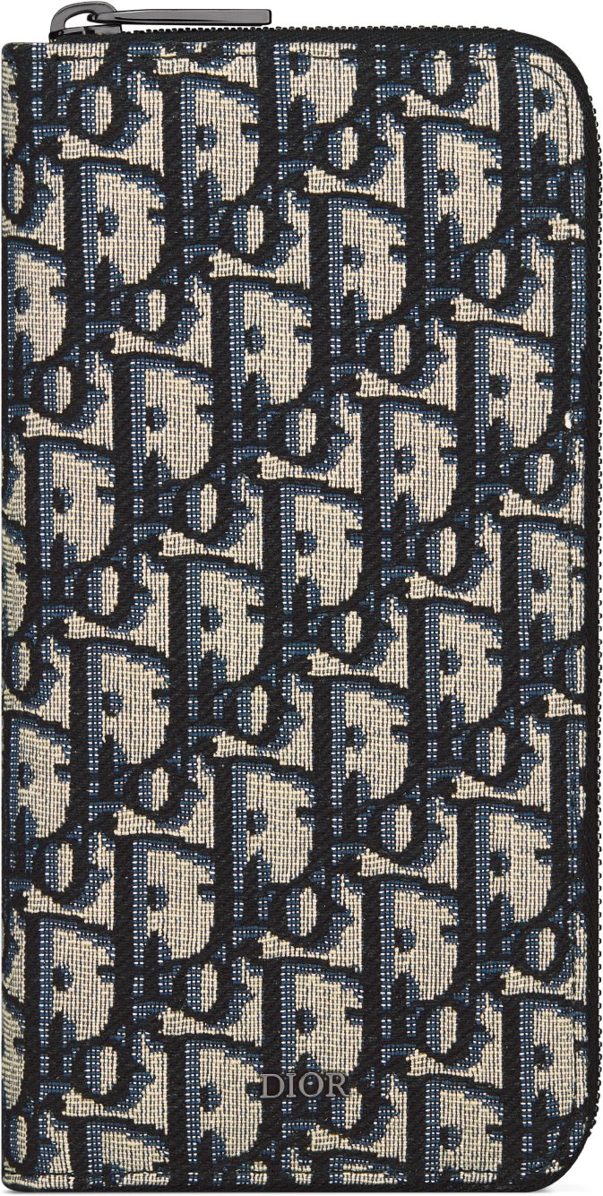 디올 세로형 긴 지퍼 지갑 2ESBC317YSE_H05E