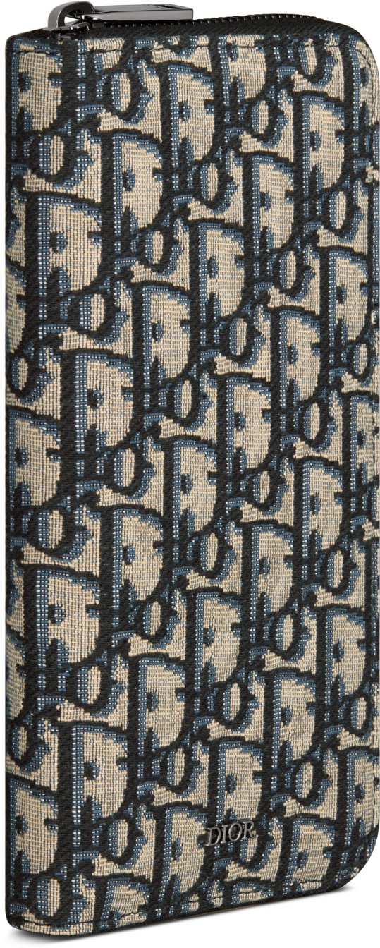 디올 세로형 긴 지퍼 지갑 2ESBC317YSE_H05E