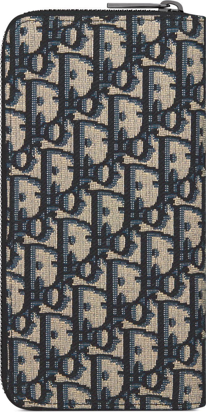 디올 세로형 긴 지퍼 지갑 2ESBC317YSE_H05E