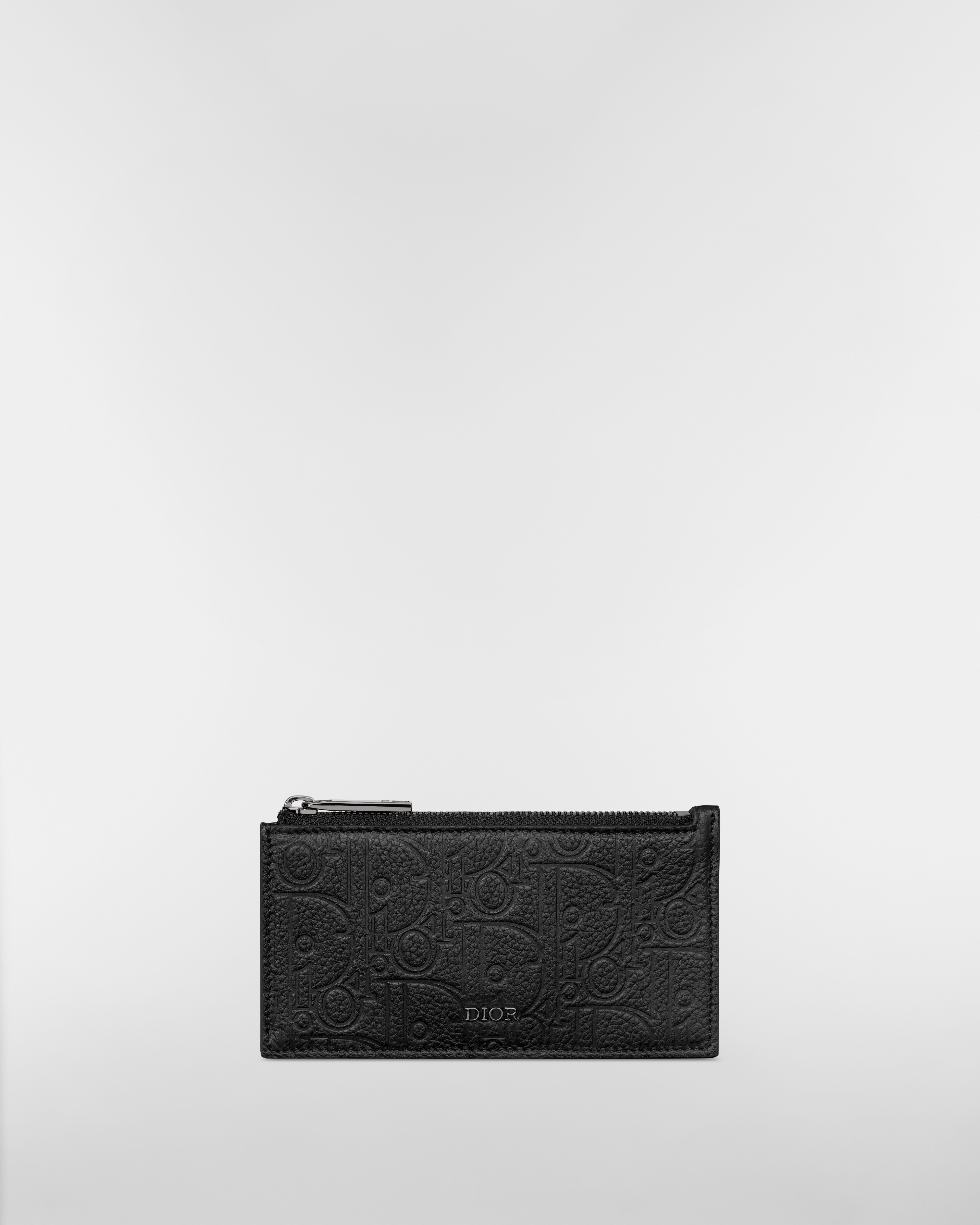 スプリットリング付き ジップ カードホルダー ディオール グラビティ レザー E01