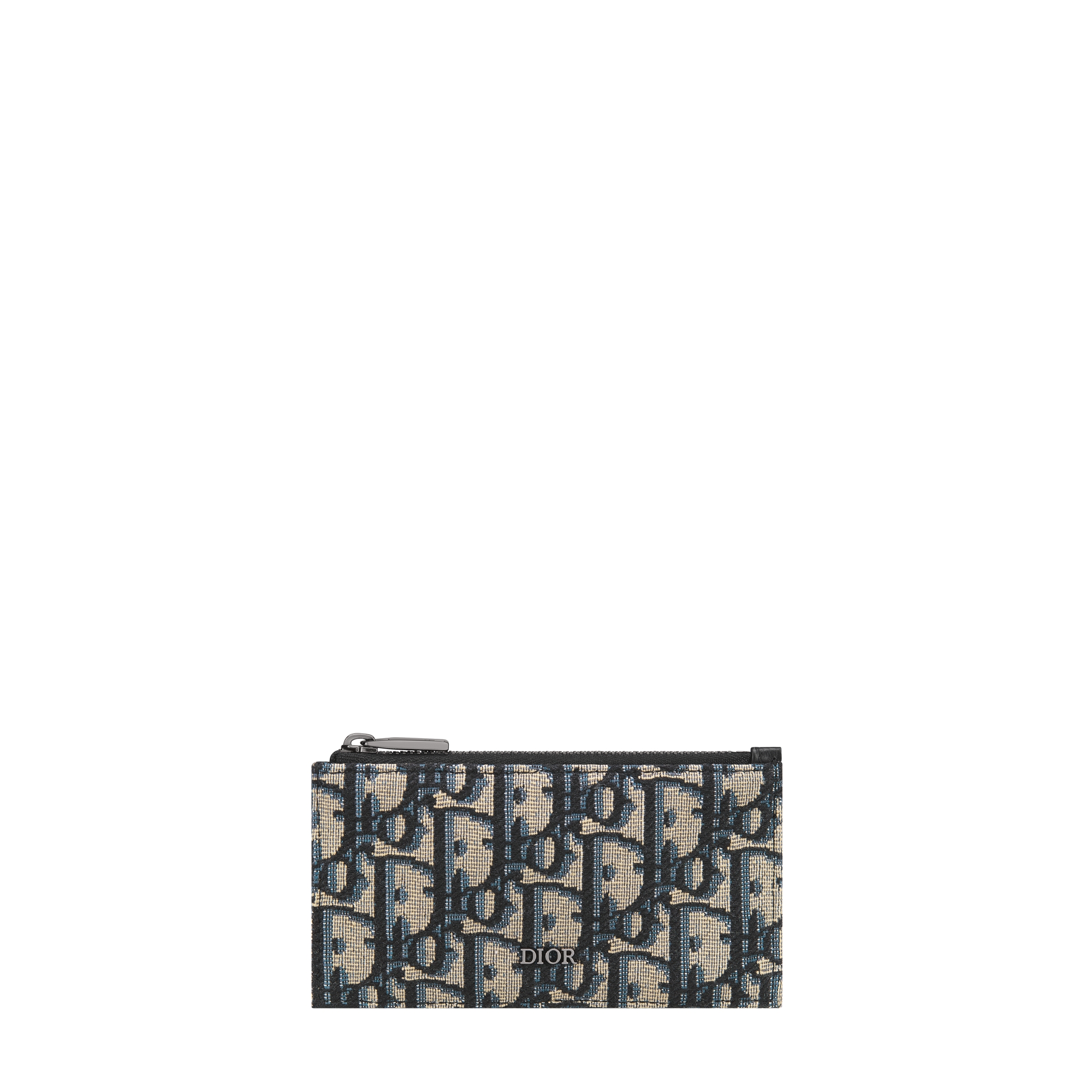  Beige and Black Dior Oblique Jacquard and Black Grained Calfskin