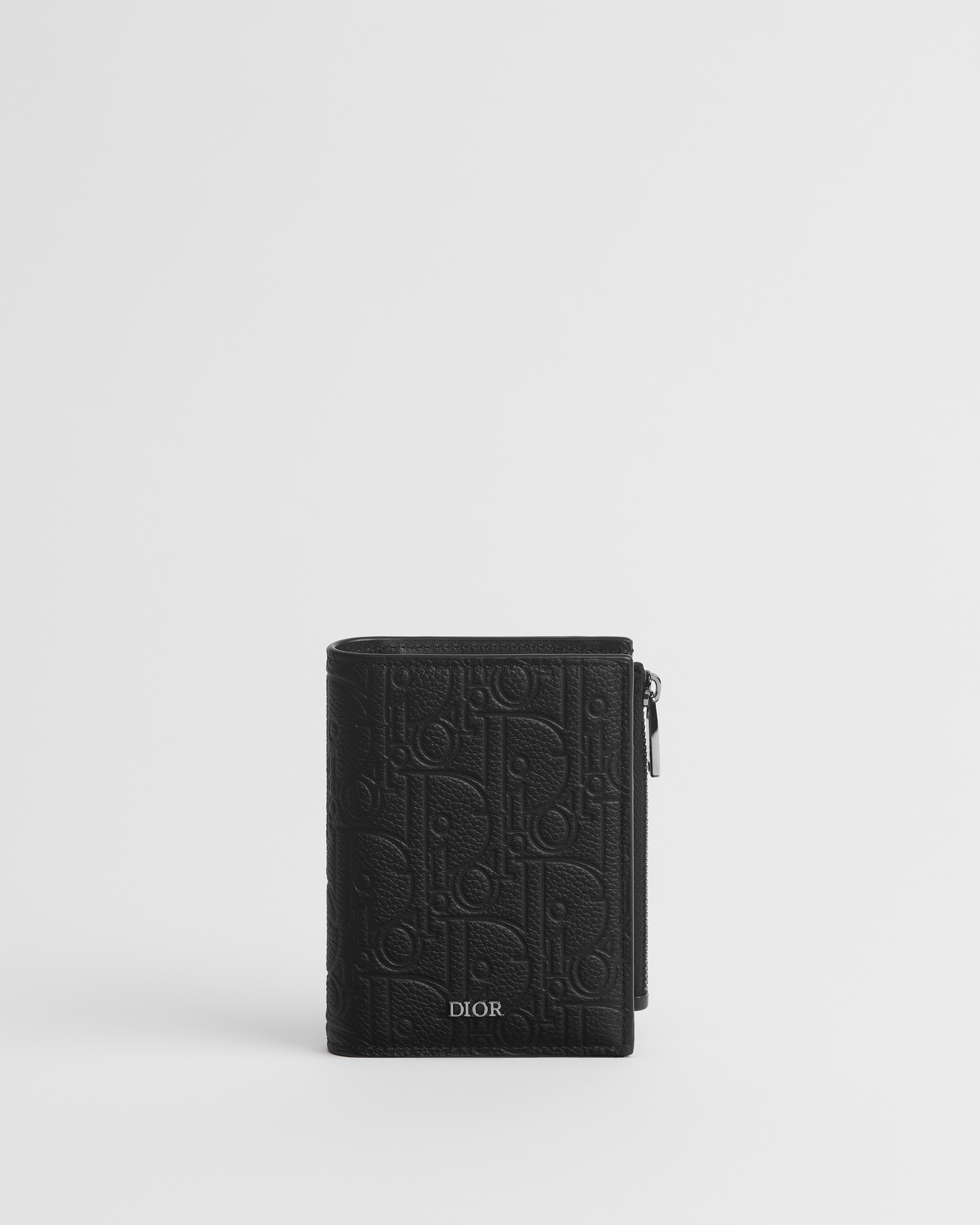 直式小巧卡夾 黑色 Dior Gravity 皮革 E01