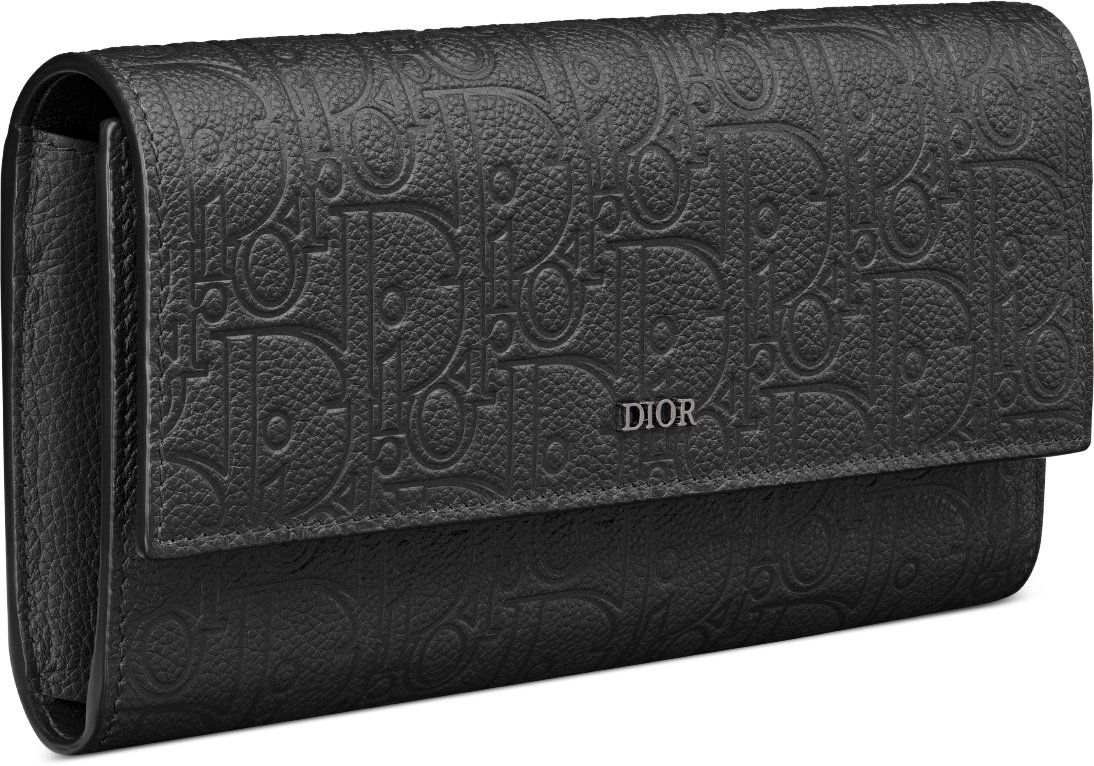 Long Flap Wallet Three quarter closed view