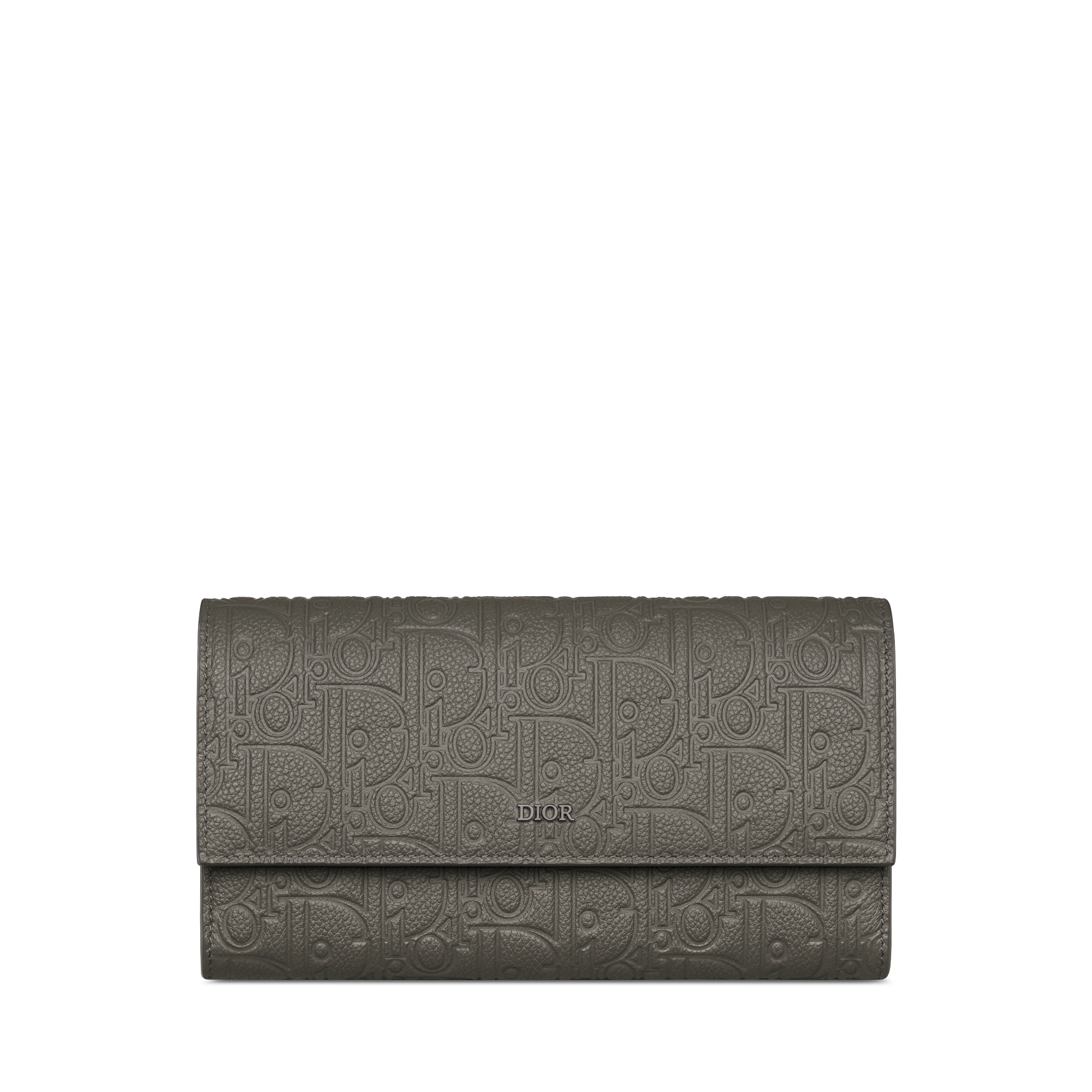【日本限定】ロング フラップウォレット ディオール グラビティ レザー E01
