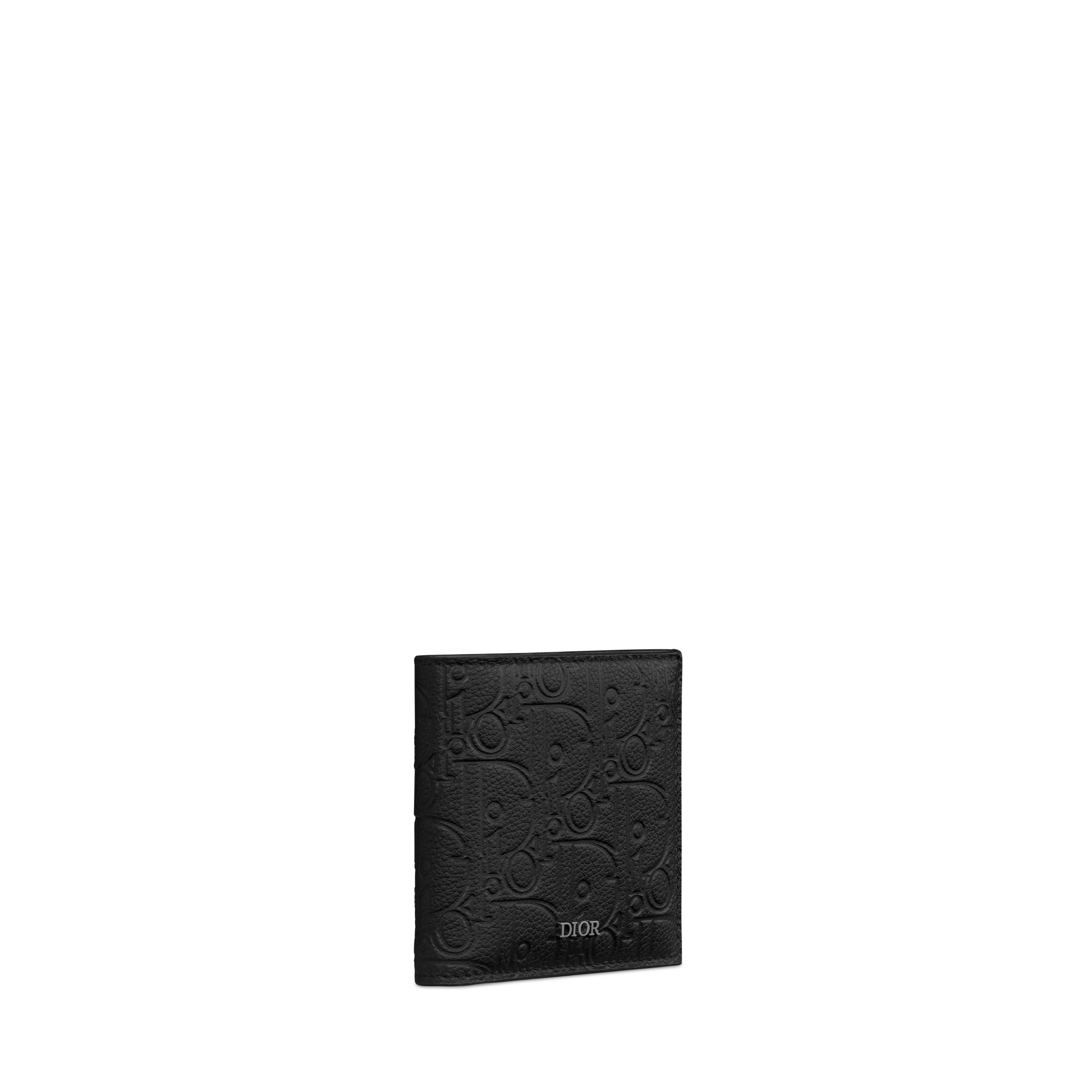 Bifold-portemonnee Zwart Dior Gravity-leer E03