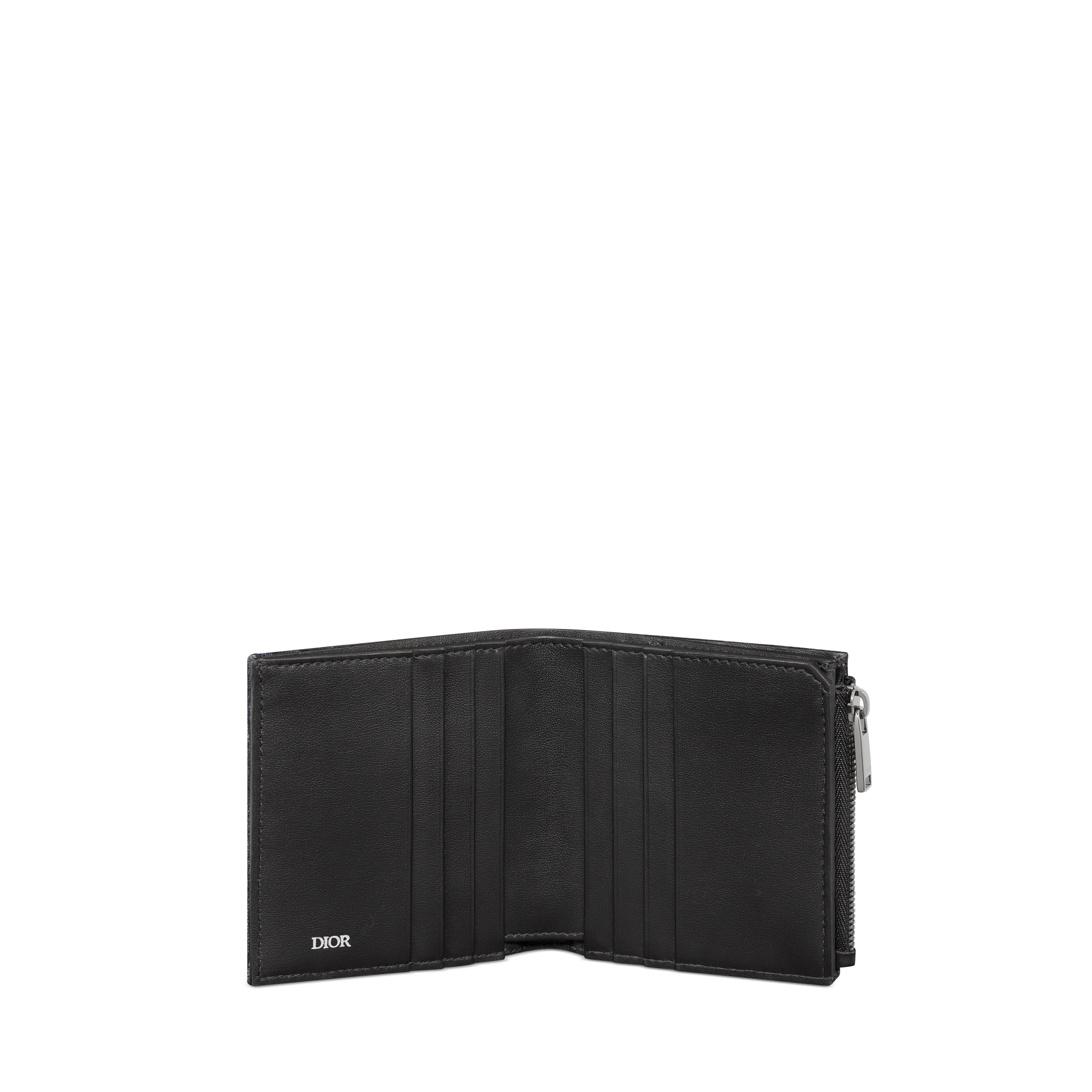 ✨極美品✨DIOR 二つ折り　財布　トロッター　オブリーク　ジャカード　ブラック 美品】 DIOR ディオール オブリーク トロッター 折り財布